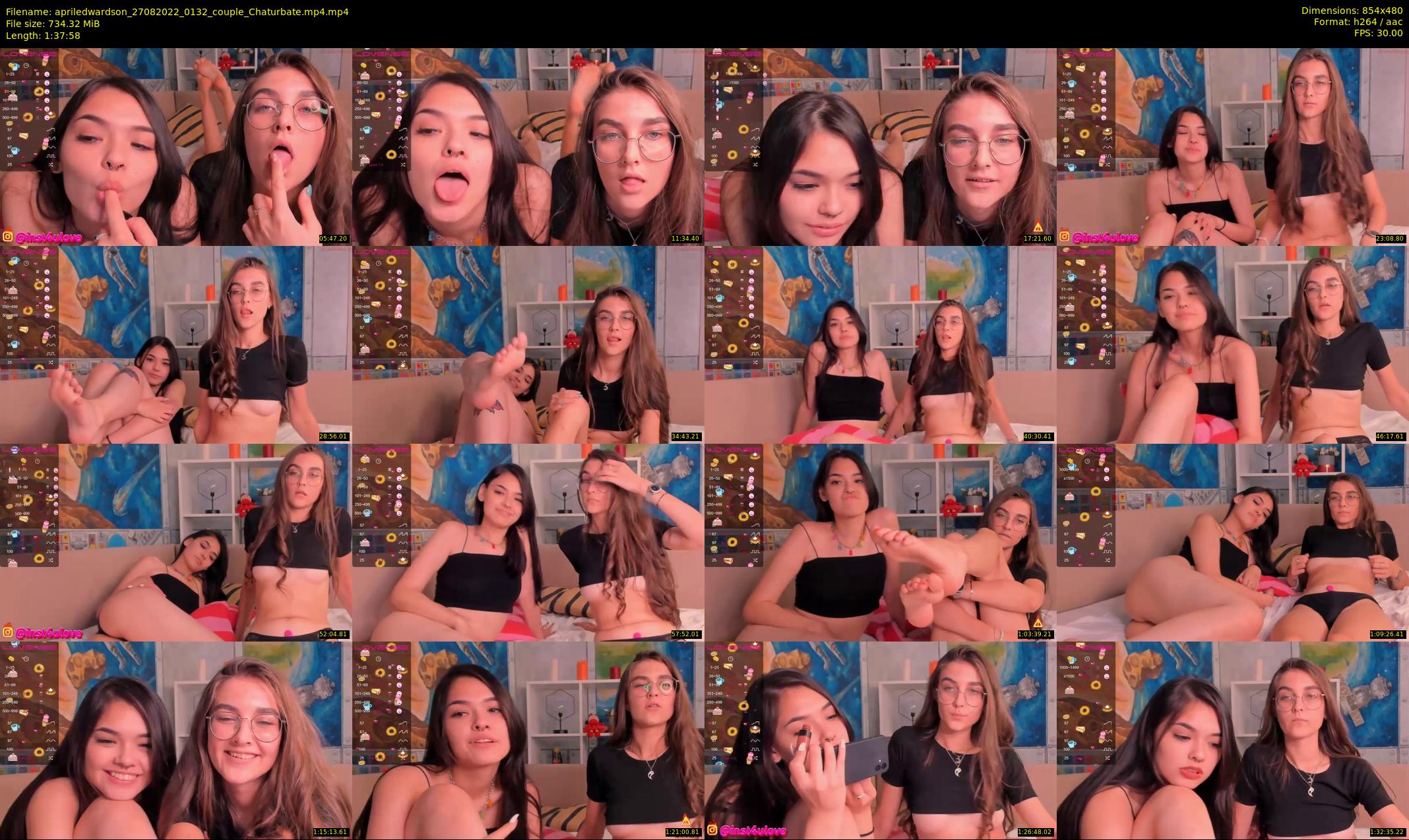 apriledwardson — 98 minute Chaturbate couple cam show recording, 480p, Aug 27, 2022