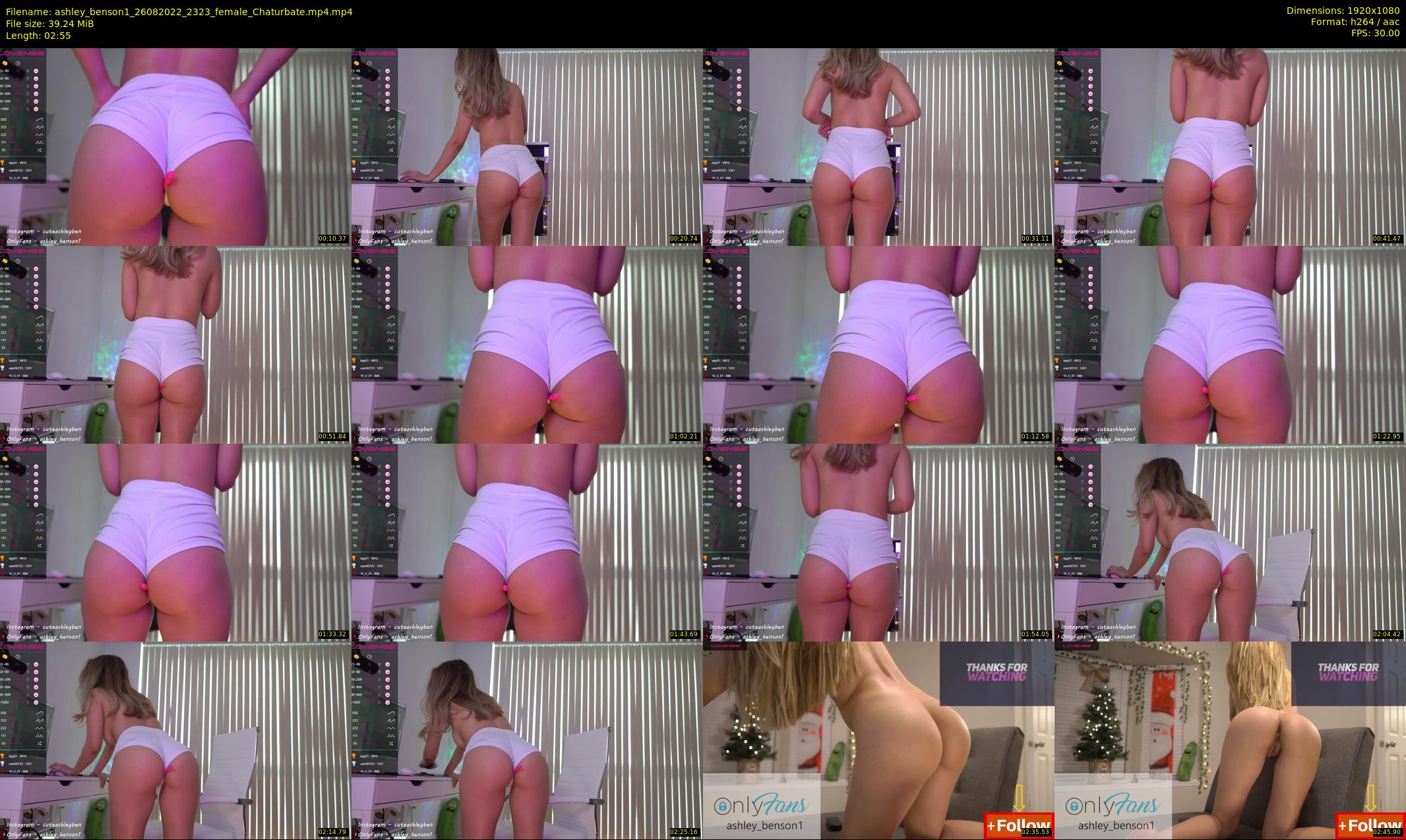 ashley_benson1 — 3 minute Chaturbate female cam show recording, 1080p, Aug 26, 2022
