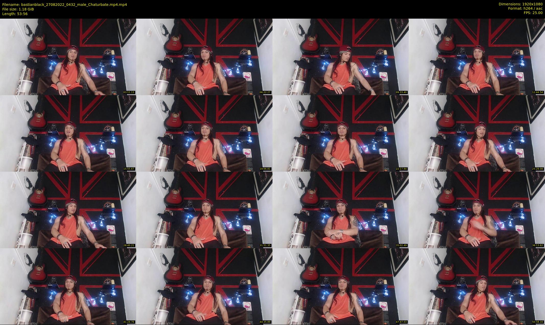 bastianblack — 54 minute Chaturbate male cam show recording, 1080p, Aug 27, 2022