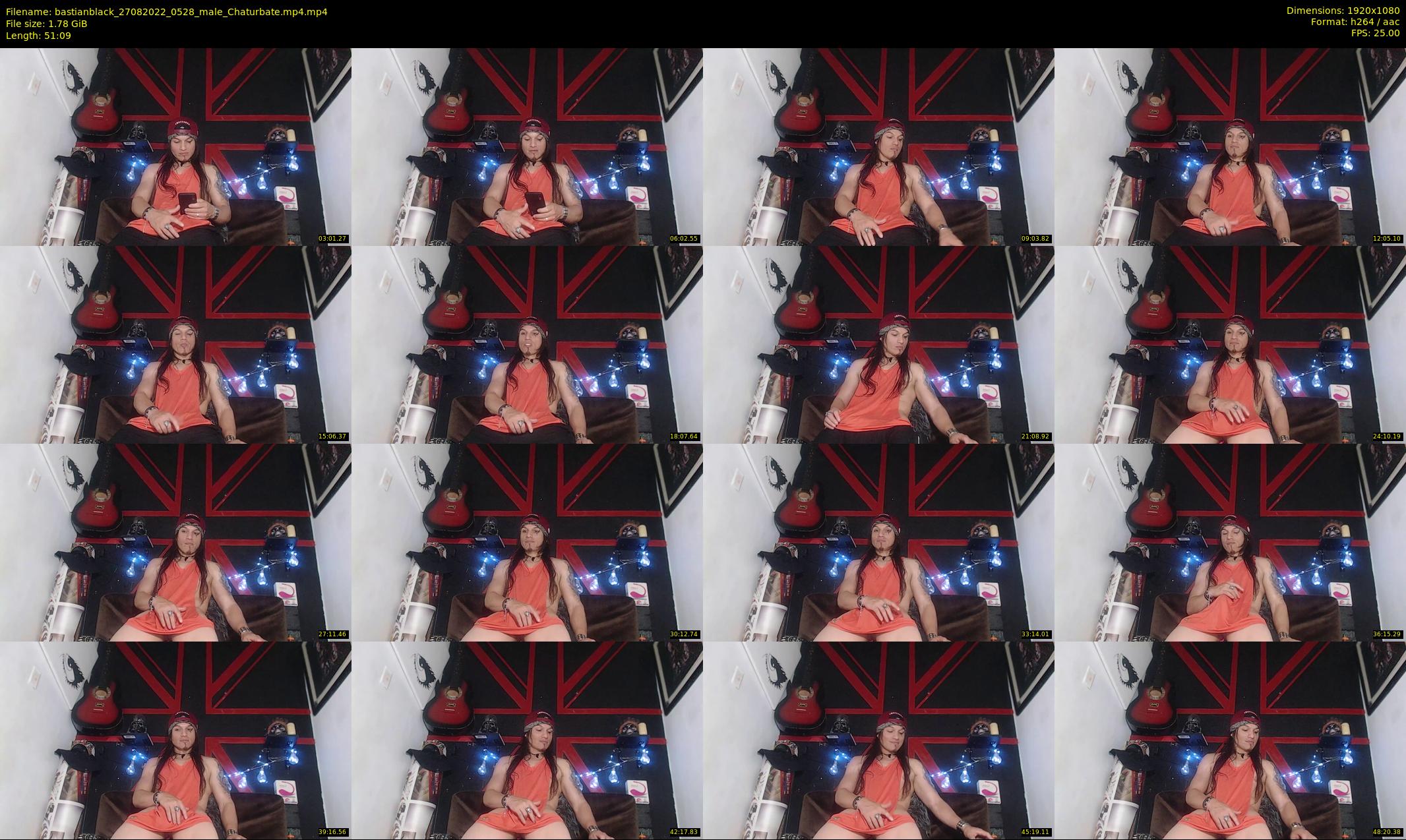bastianblack — 52 minute Chaturbate male cam show recording, 1080p, Aug 27, 2022