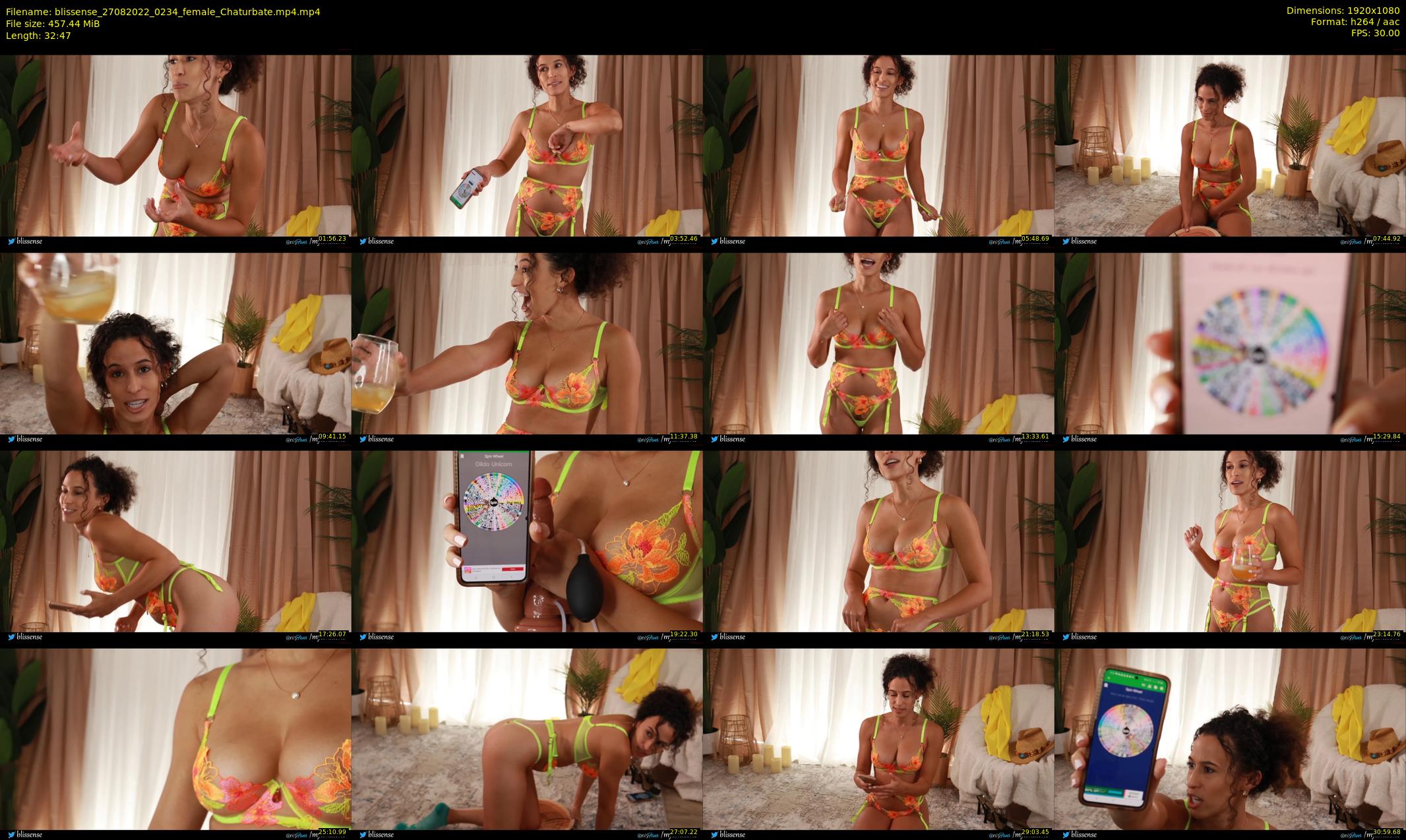 blissense — 33 minute Chaturbate female cam show recording, 1080p, Aug 27, 2022