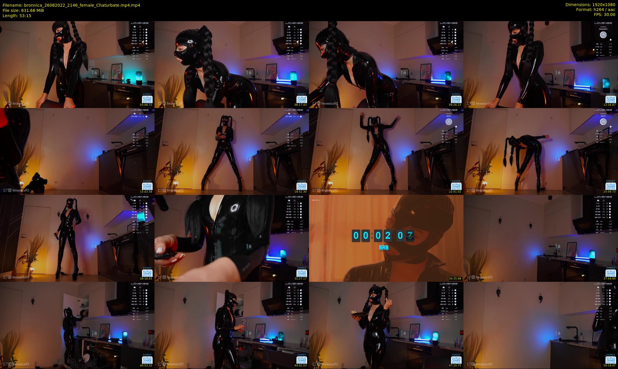 bronnica — 54 minute Chaturbate female cam show recording, 1080p, Aug 26, 2022
