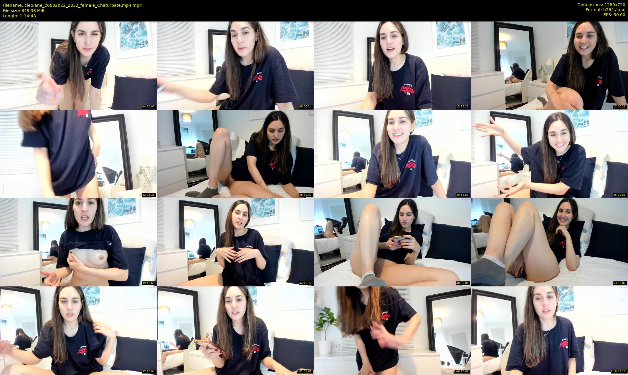 cleolane — 75 minute Chaturbate female cam show recording, 720p, Aug 26, 2022