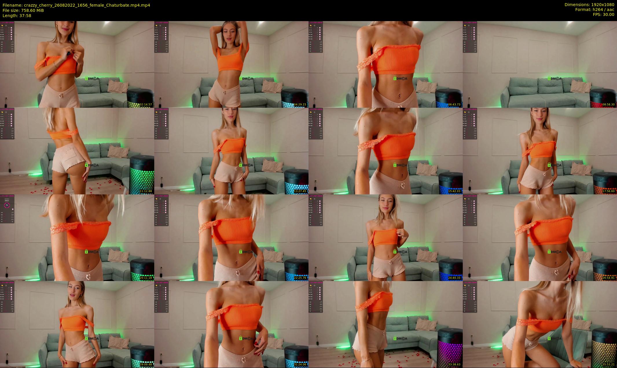 crazzy_cherry — 38 minute Chaturbate female cam show recording, 1080p, Aug 26, 2022