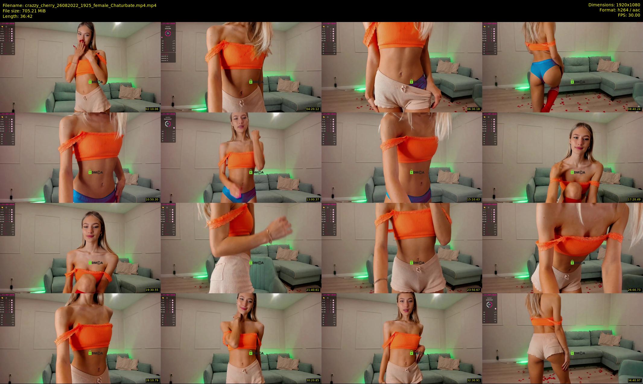 crazzy_cherry — 37 minute Chaturbate female cam show recording, 1080p, Aug 26, 2022