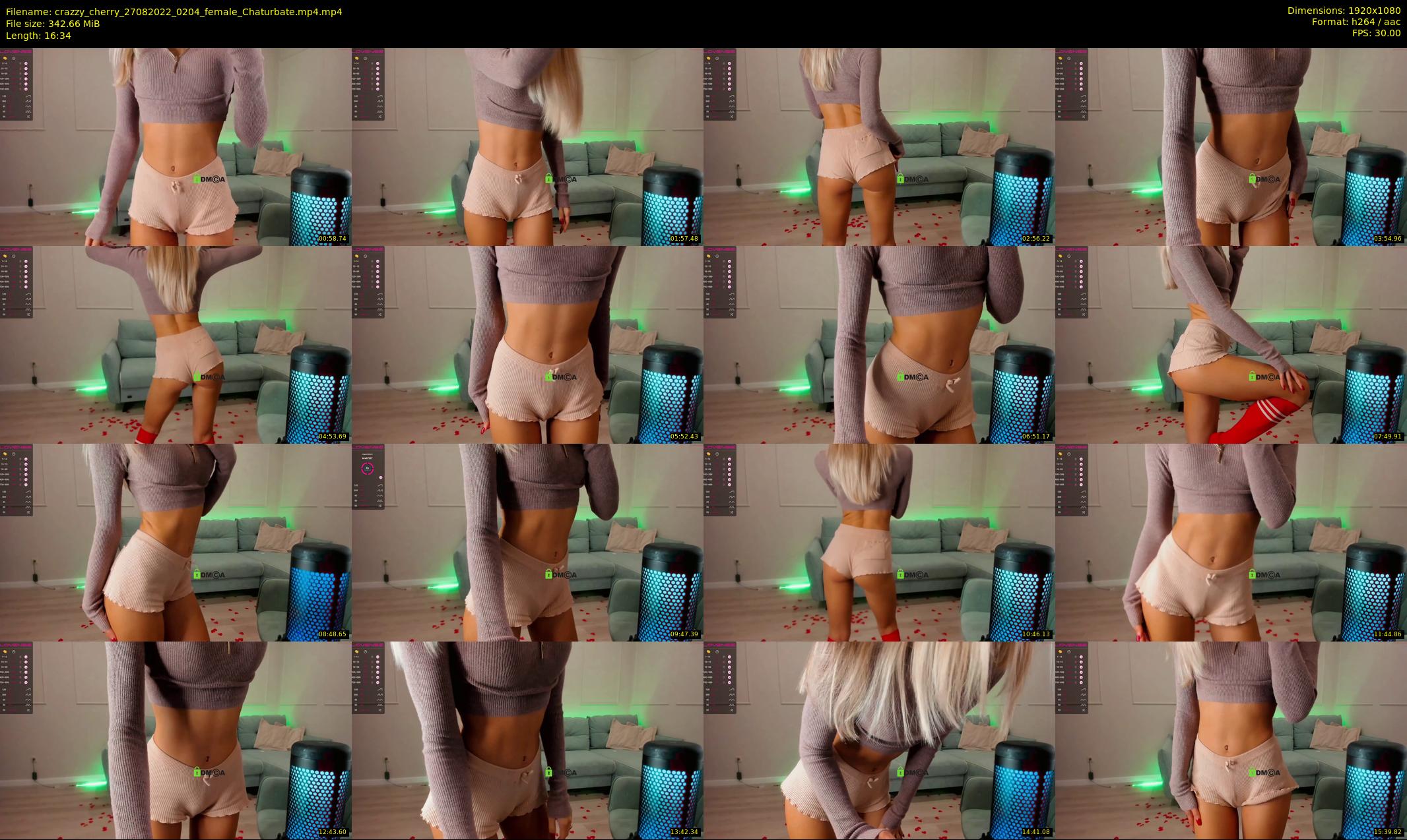 crazzy_cherry — 17 minute Chaturbate female cam show recording, 1080p, Aug 27, 2022