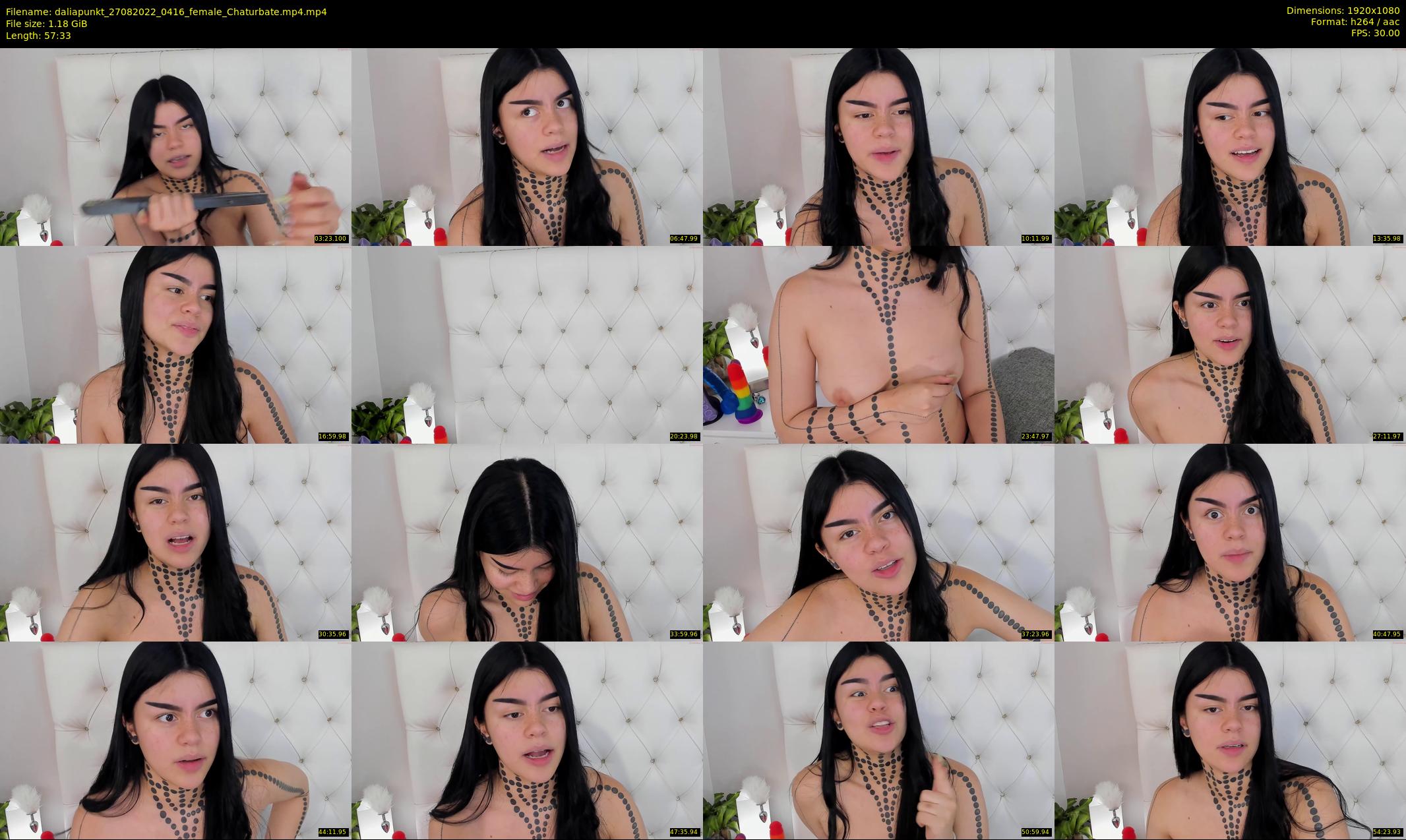 daliapunkt — 58 minute Chaturbate female cam show recording, 1080p, Aug 27, 2022