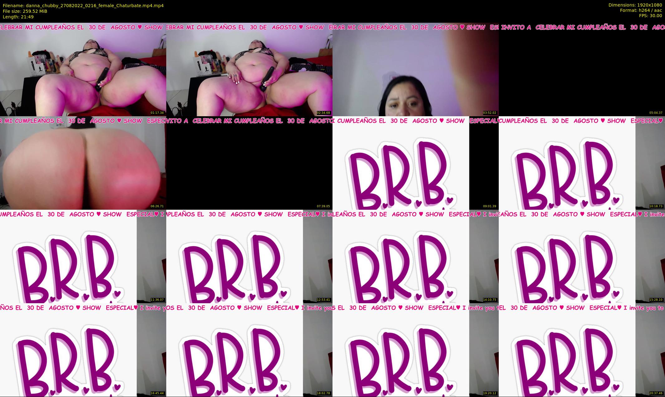 danna_chubby — 22 minute Chaturbate female cam show recording, 1080p, Aug 27, 2022