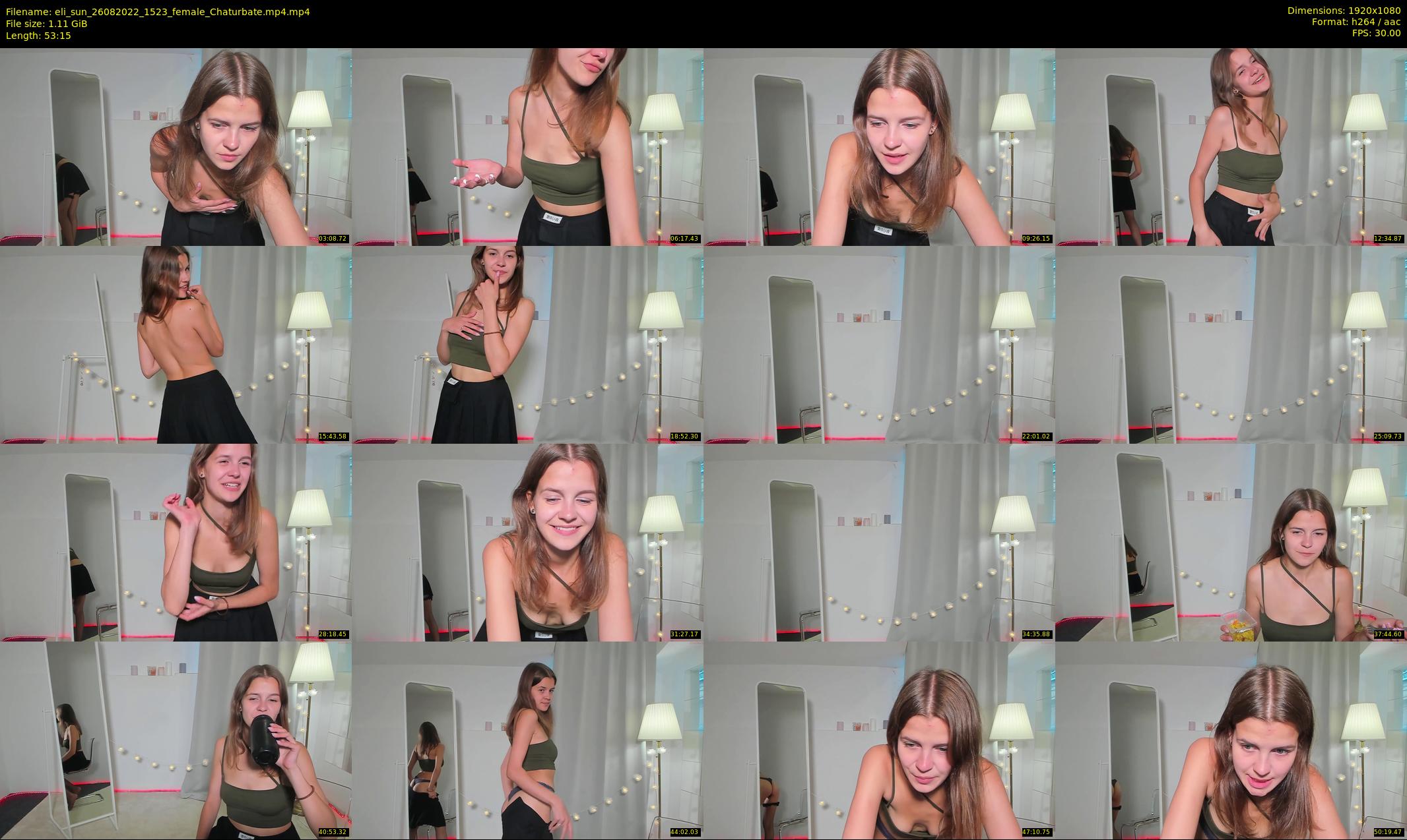 eli_sun — 54 minute Chaturbate female cam show recording, 1080p, Aug 26, 2022