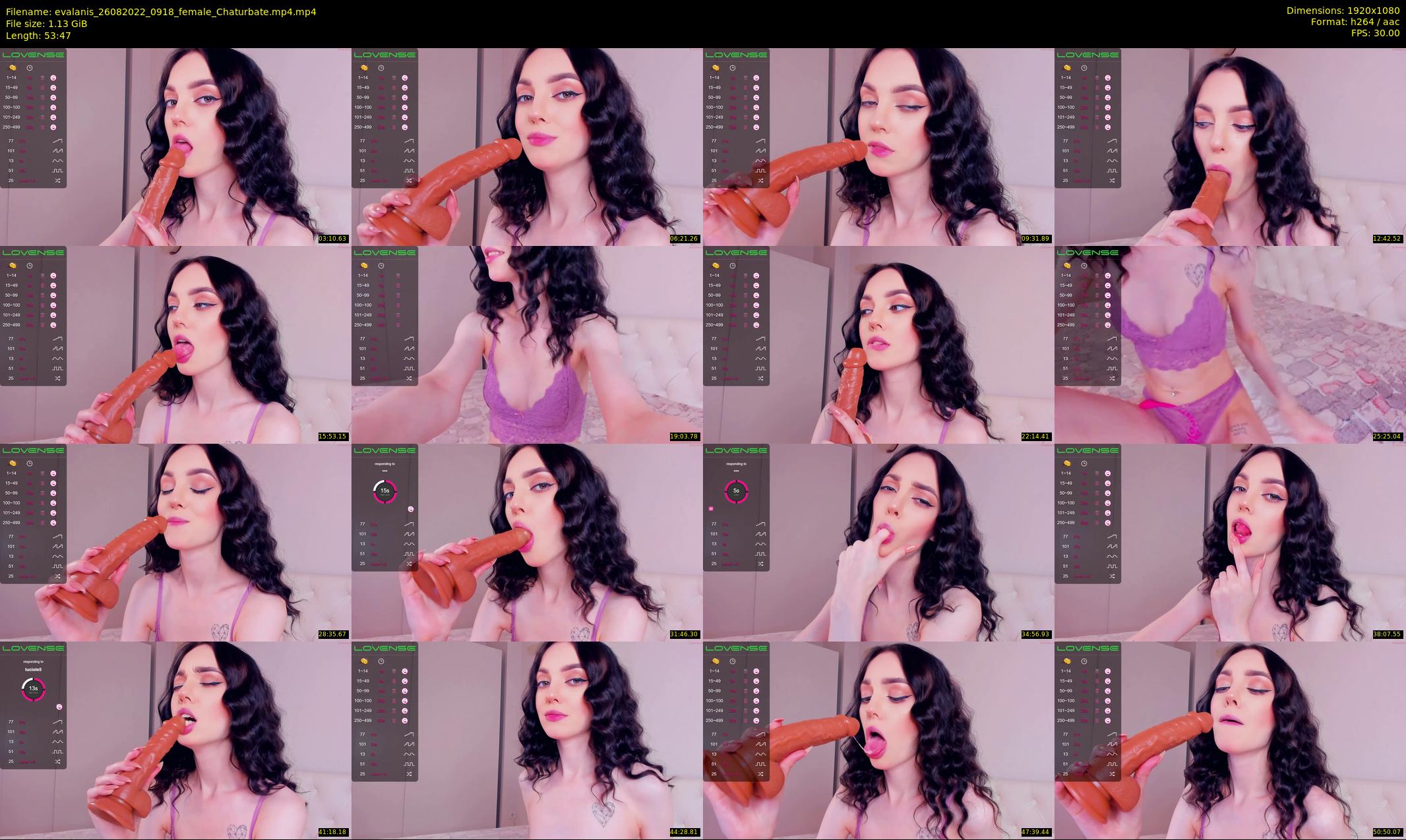 evalanis — 54 minute Chaturbate couple cam show recording, 1080p, Aug 26, 2022