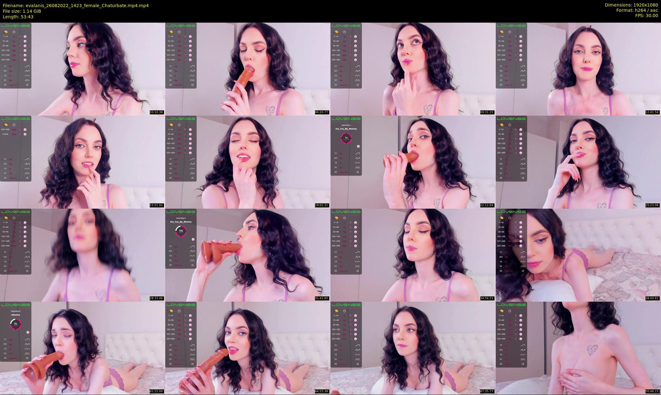 evalanis — 54 minute Chaturbate couple cam show recording, 1080p, Aug 26, 2022