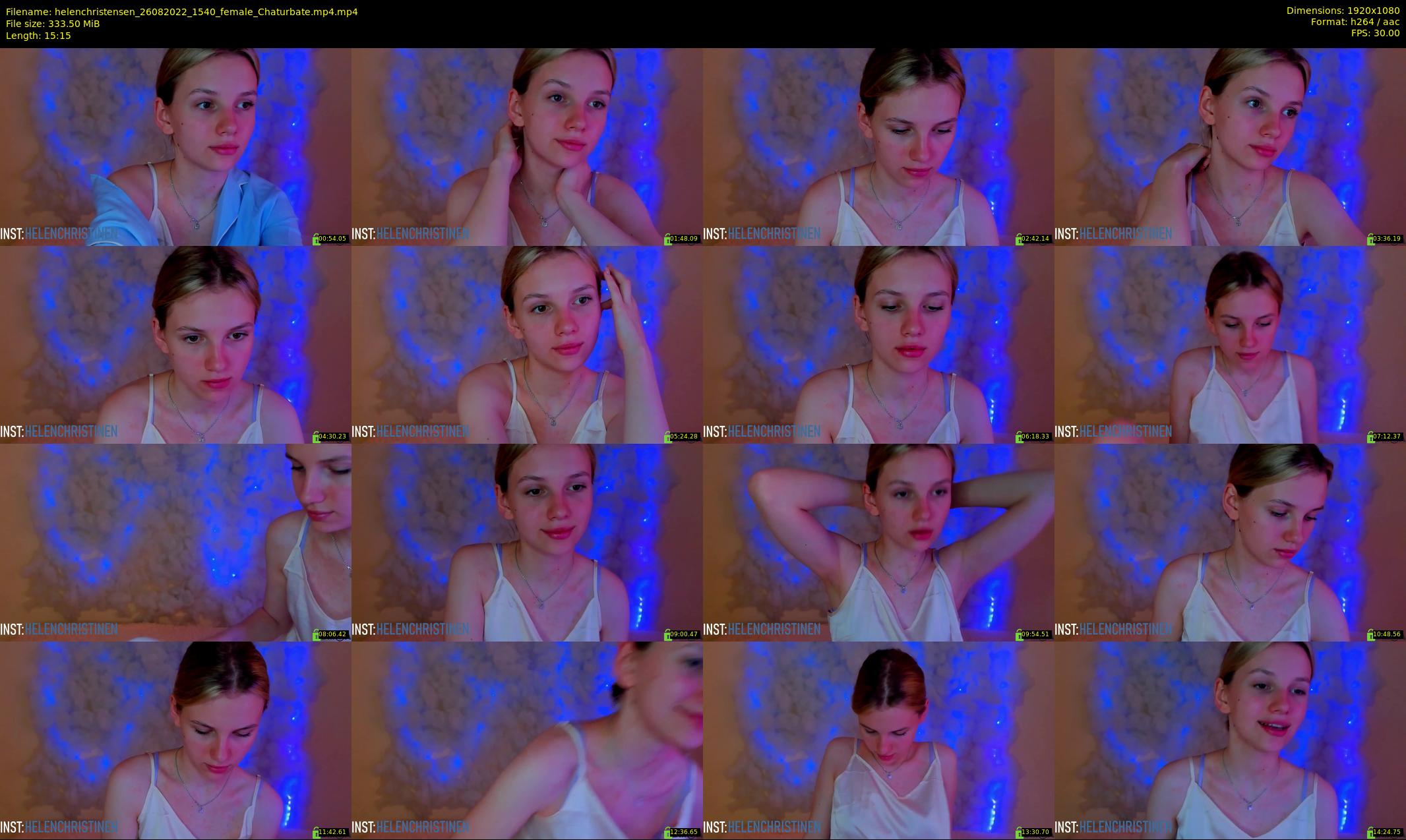 helenchristensen — 16 minute Chaturbate female cam show recording, 1080p, Aug 26, 2022