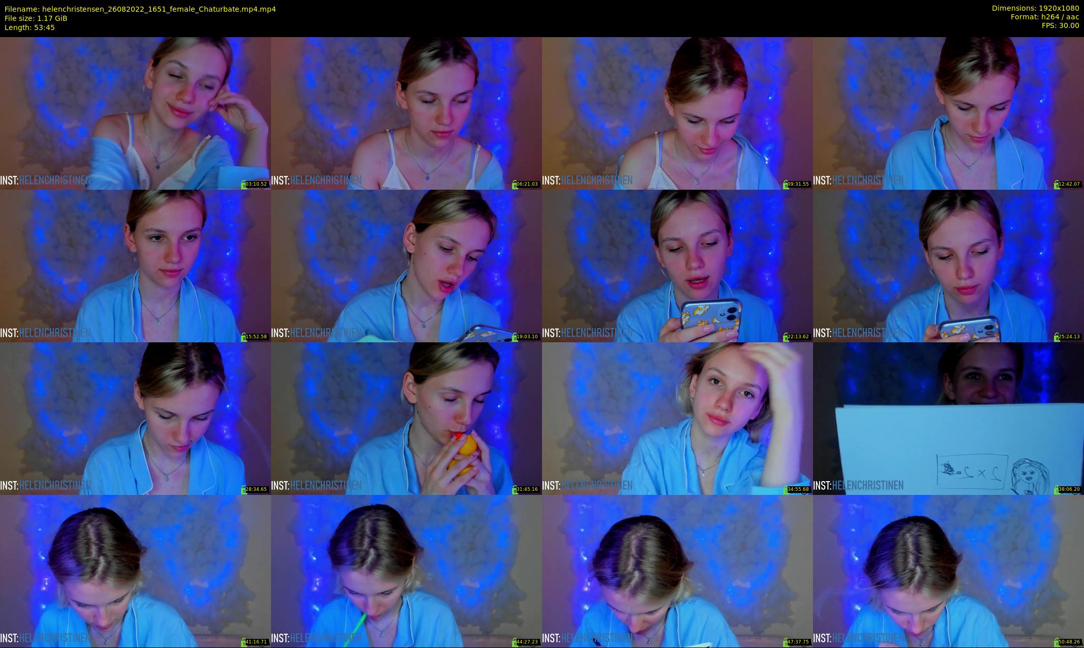 helenchristensen — 54 minute Chaturbate female cam show recording, 1080p, Aug 26, 2022
