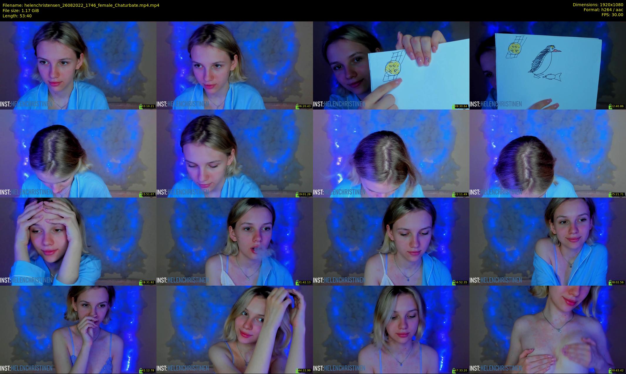 helenchristensen — 54 minute Chaturbate female cam show recording, 1080p, Aug 26, 2022