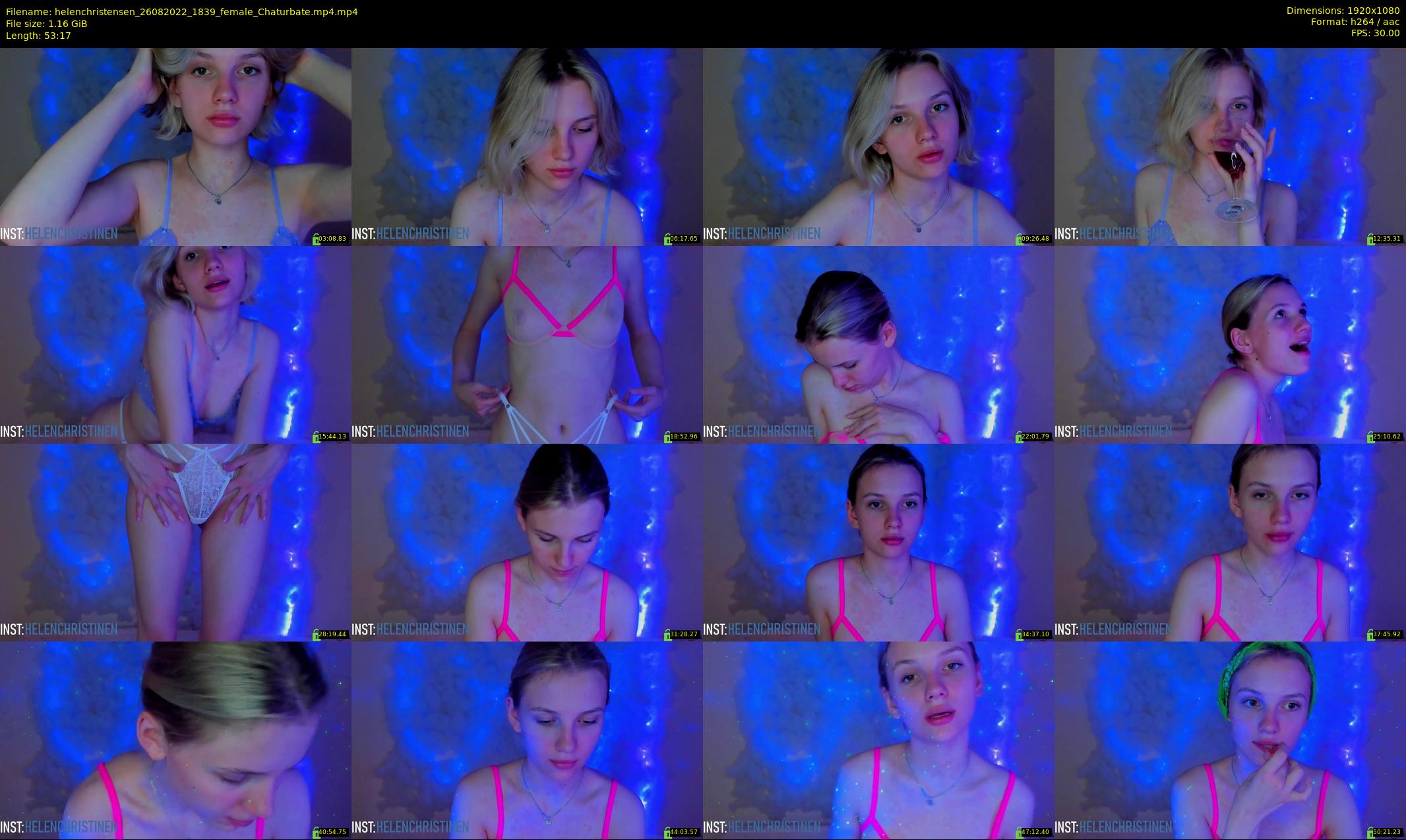 helenchristensen — 54 minute Chaturbate female cam show recording, 1080p, Aug 26, 2022