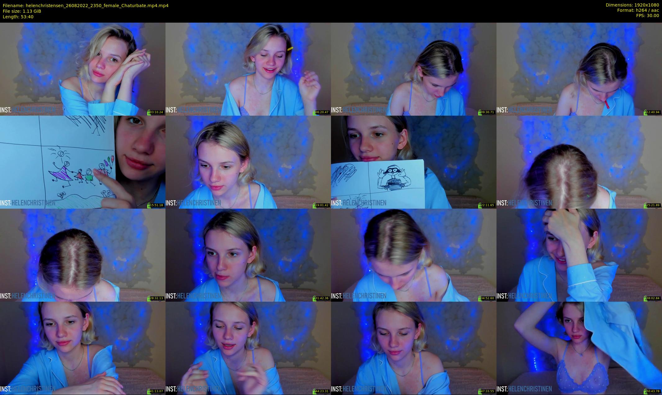 helenchristensen — 54 minute Chaturbate female cam show recording, 1080p, Aug 26, 2022