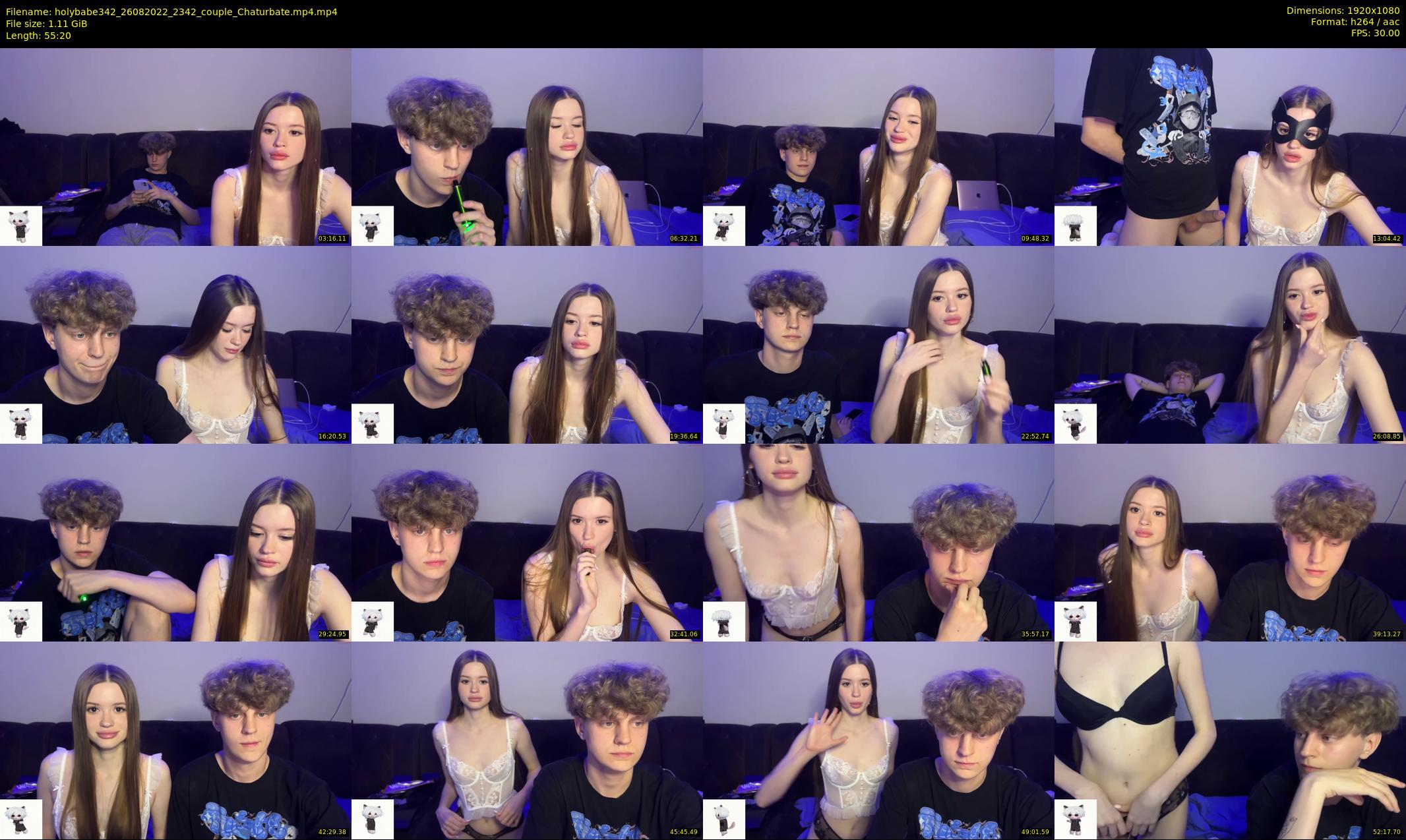 holybabe342 — 56 minute Chaturbate couple cam show recording, 1080p, Aug 26, 2022