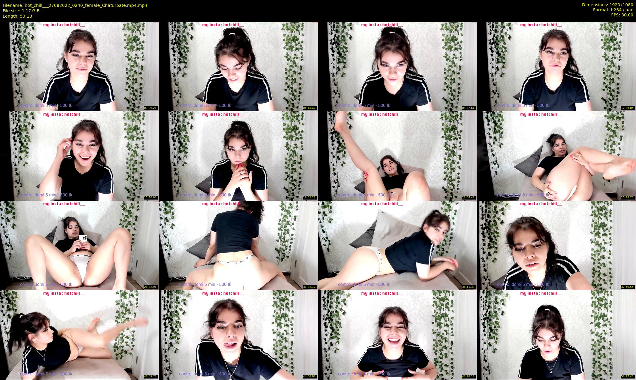 hot_chill__ — 54 minute Chaturbate female cam show recording, 1080p, Aug 27, 2022