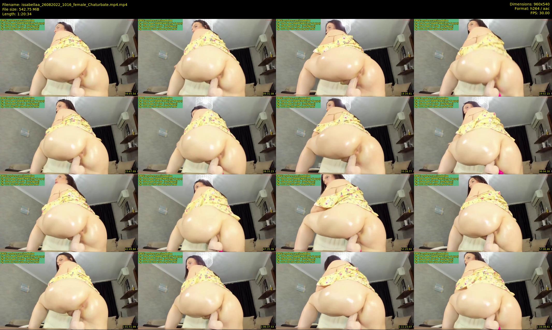 issabellaa — 81 minute Chaturbate female cam show recording, 480p, Aug 26, 2022