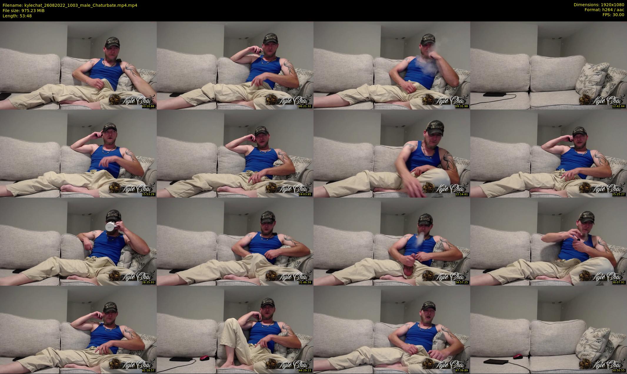 kylechat — 54 minute Chaturbate male cam show recording, 1080p, Aug 26, 2022