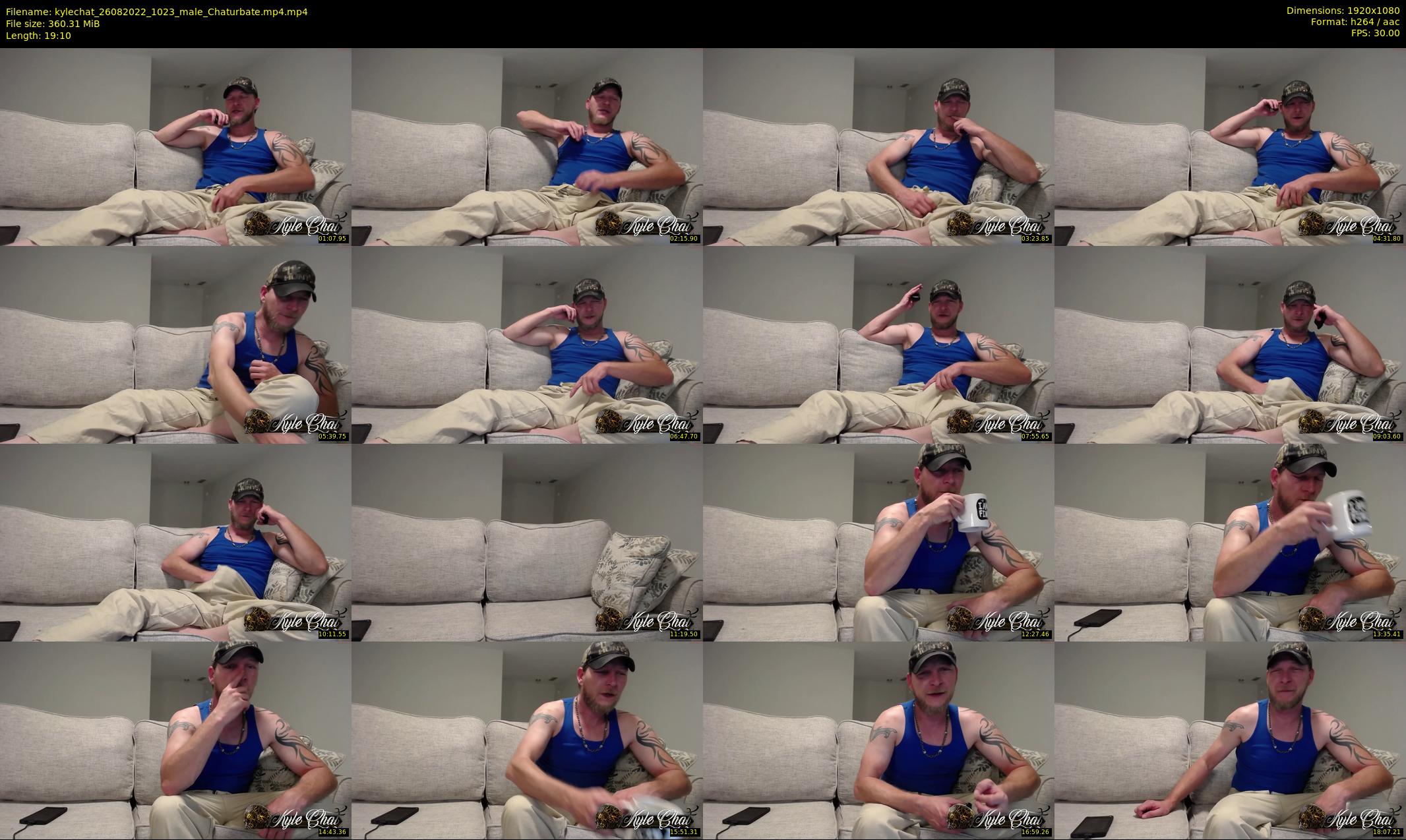 kylechat — 20 minute Chaturbate male cam show recording, 1080p, Aug 26, 2022
