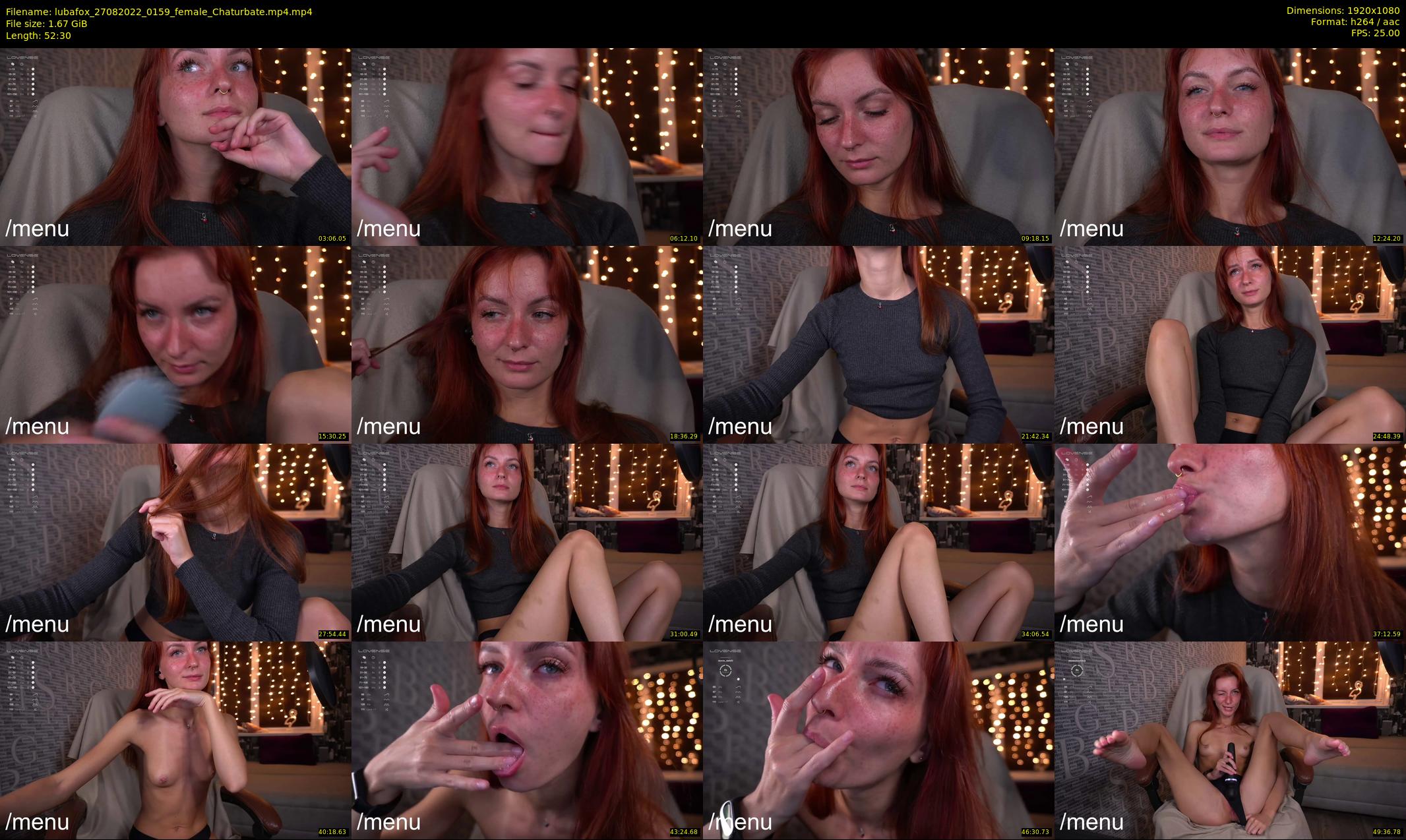 lubafox — 53 minute Chaturbate female cam show recording, 1080p, Aug 27, 2022