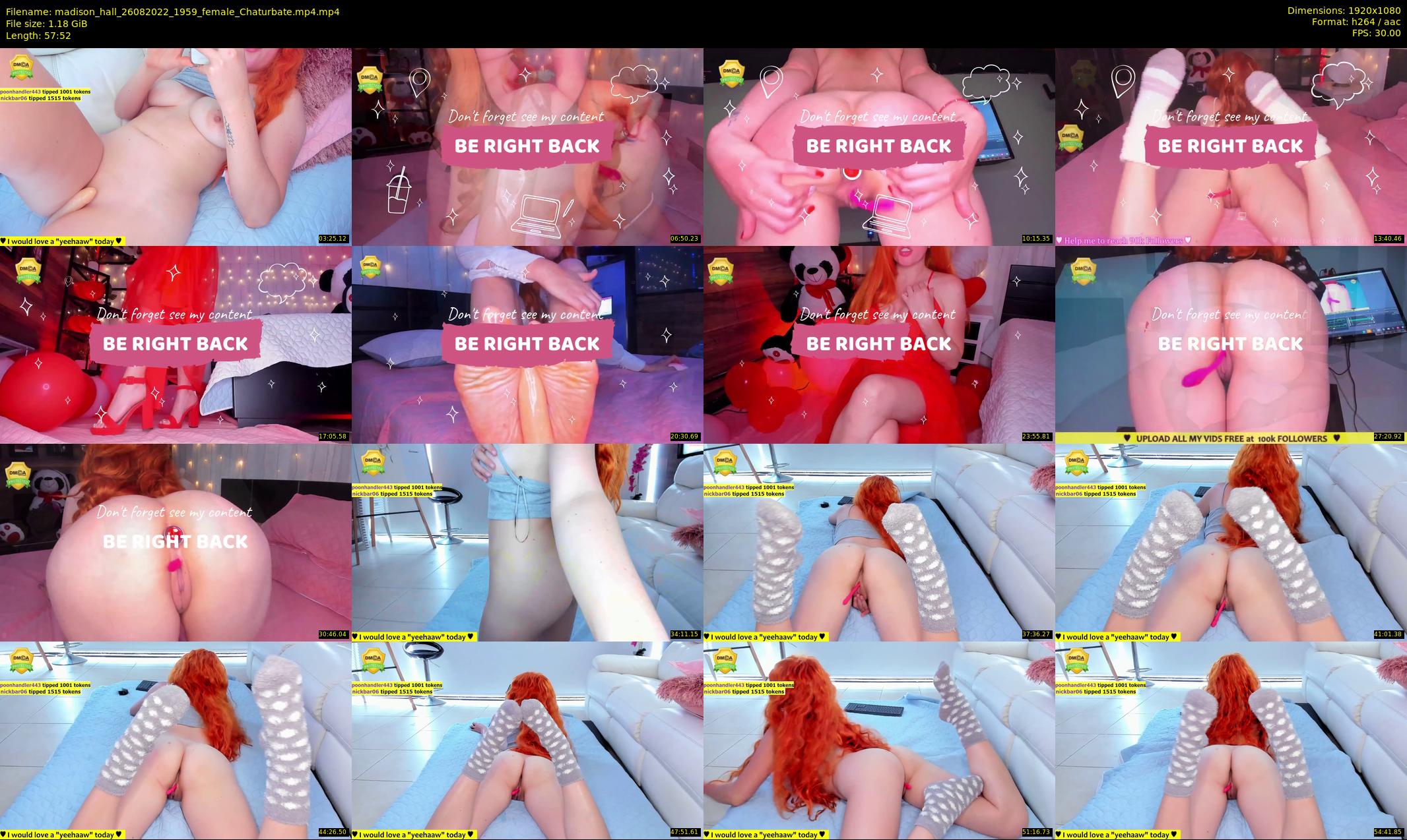 madison_hall — 58 minute Chaturbate female cam show recording, 1080p, Aug 26, 2022