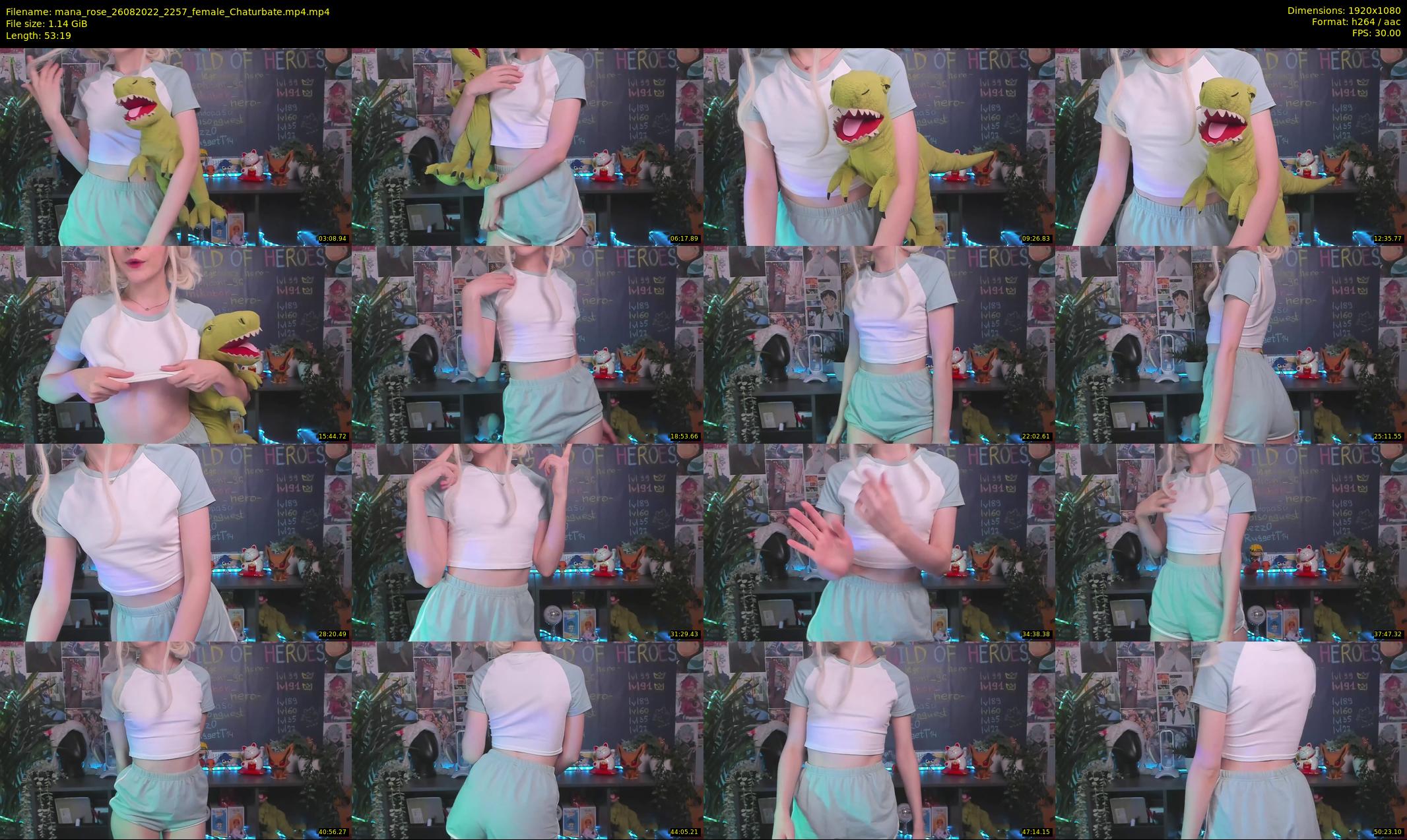 mana_rose — 54 minute Chaturbate female cam show recording, 1080p, Aug 26, 2022