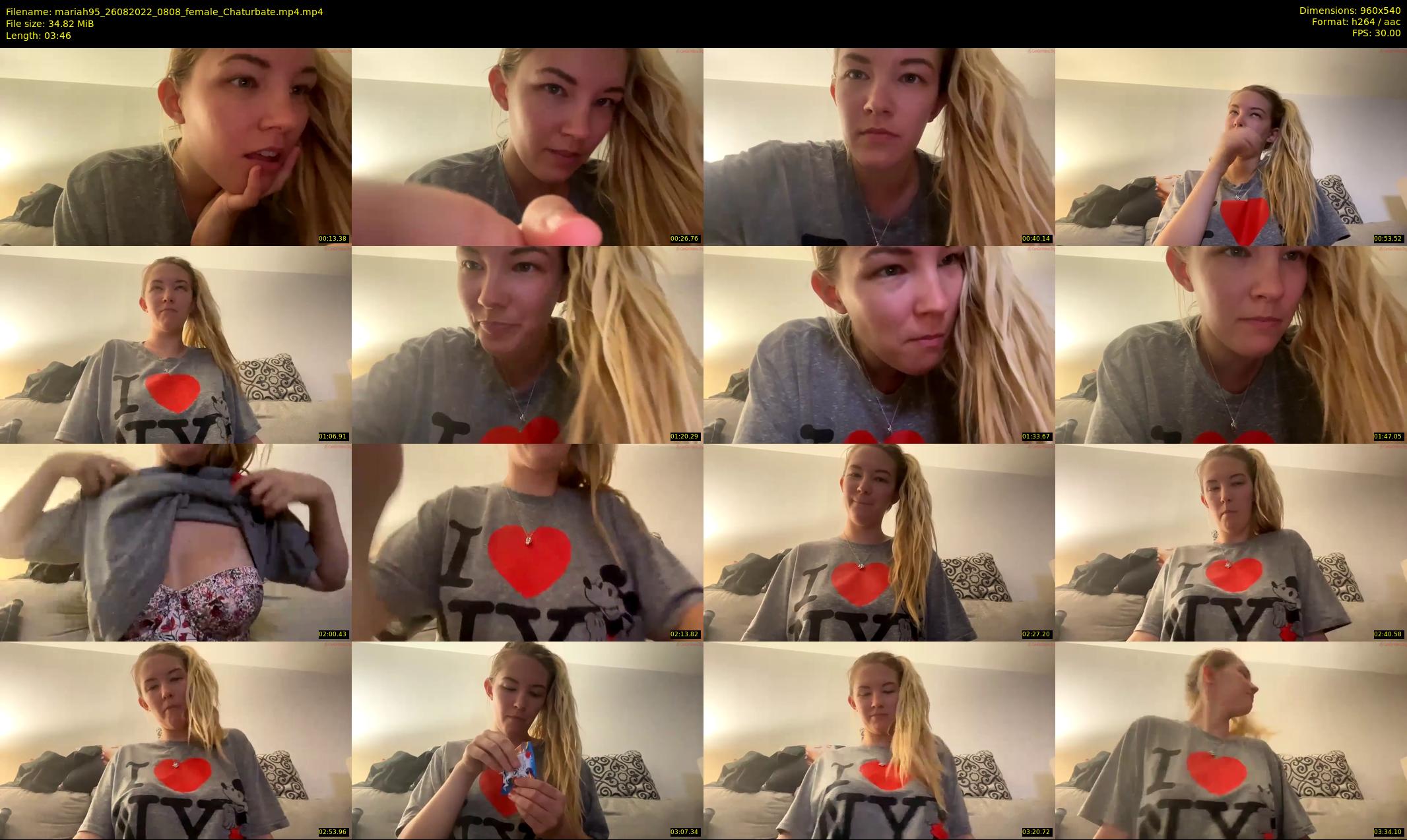 mariah95 — 4 minute Chaturbate female cam show recording, 480p, Aug 26, 2022