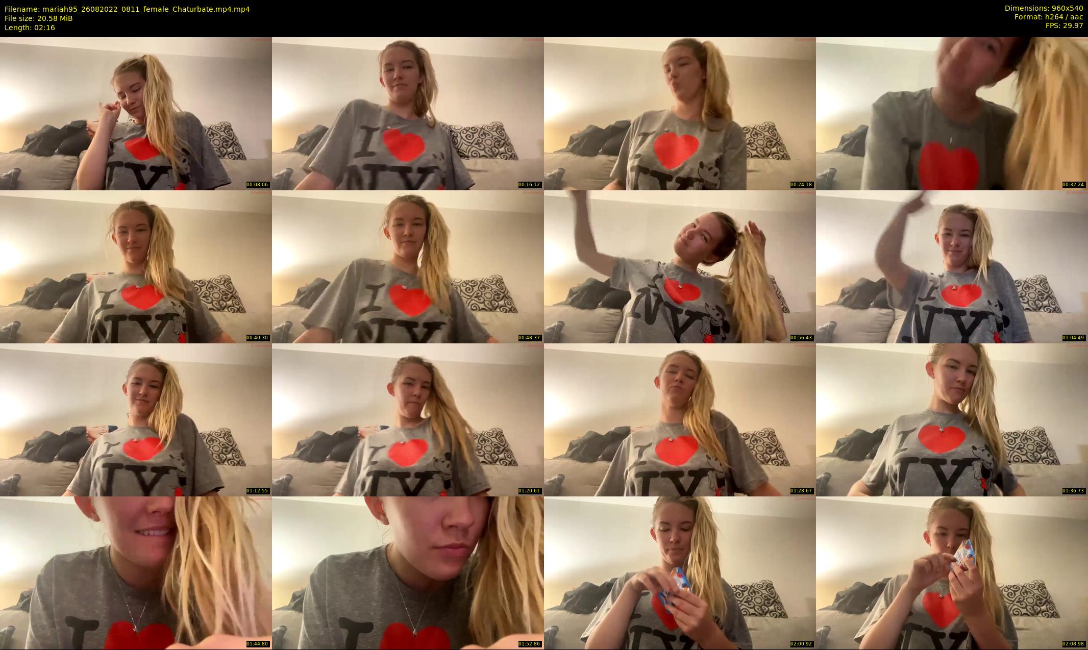 mariah95 — 3 minute Chaturbate female cam show recording, 480p, Aug 26, 2022