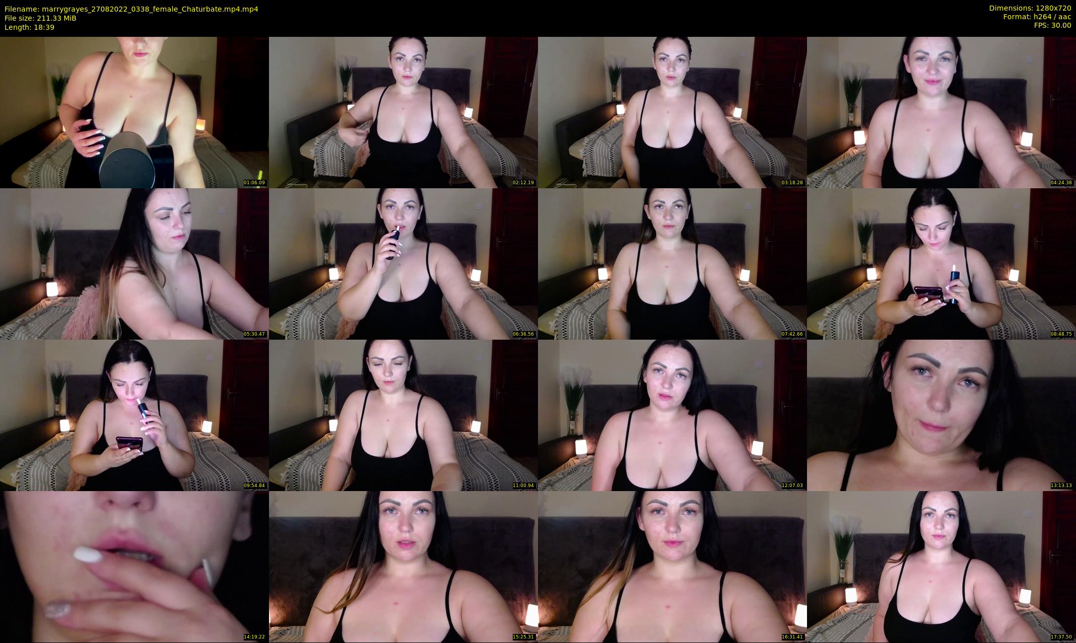 marrygrayes — 19 minute Chaturbate female cam show recording, 720p, Aug 27, 2022