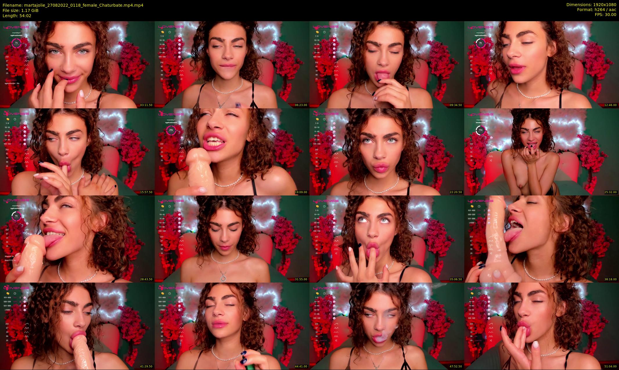 martajolie — 55 minute Chaturbate female cam show recording, 1080p, Aug 27, 2022
