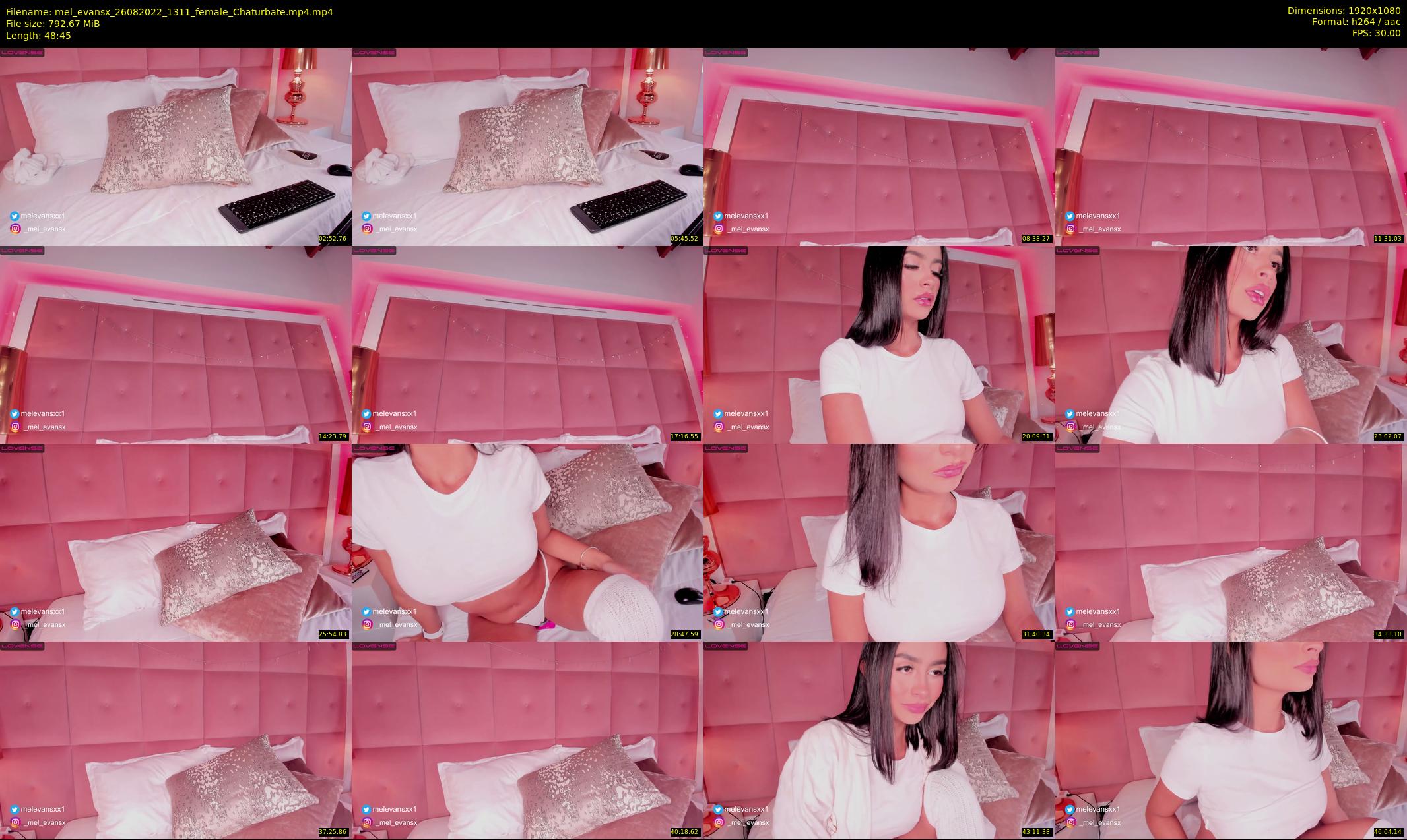 mel_evansx — 49 minute Chaturbate female cam show recording, 1080p, Aug 26, 2022