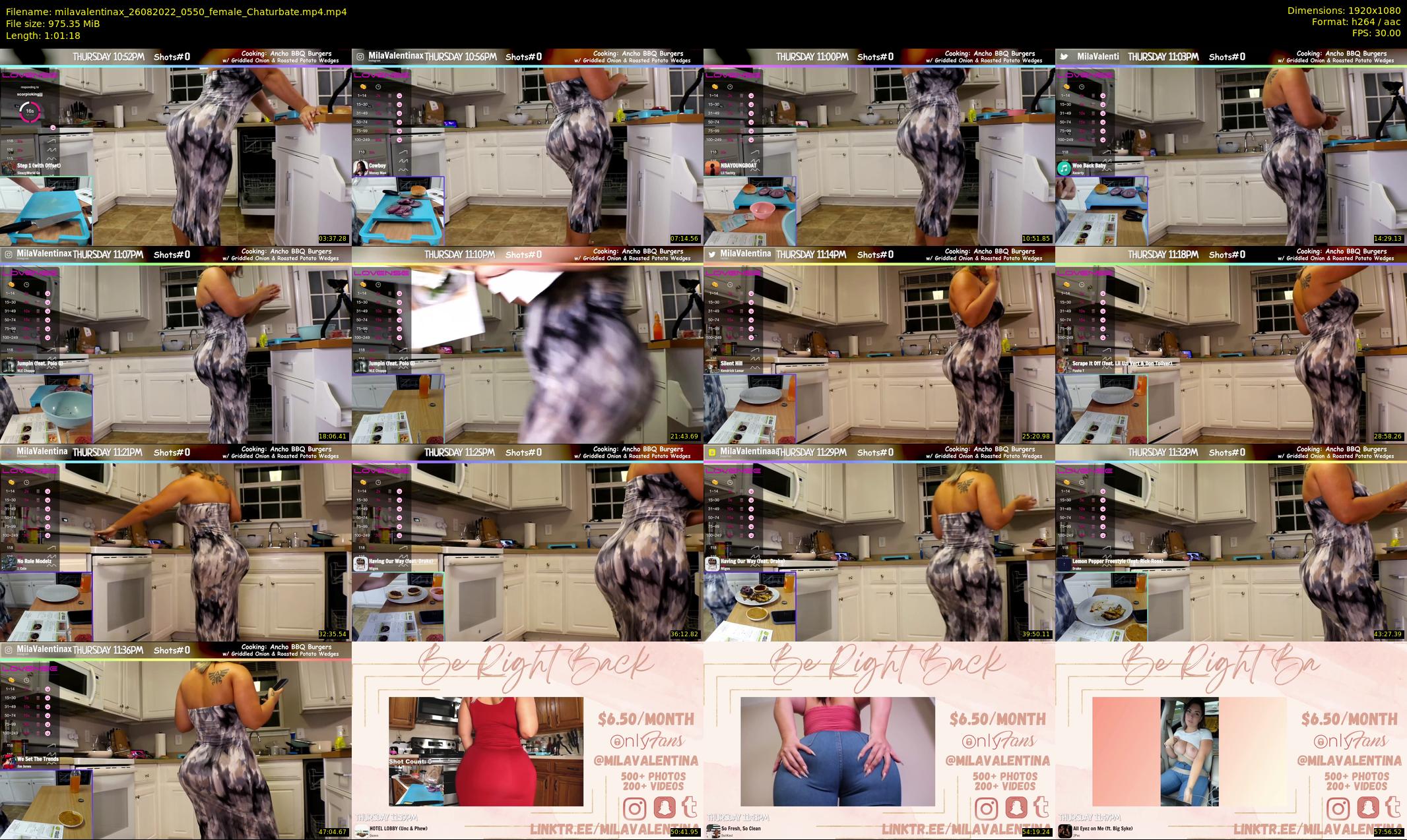 milavalentinax — 62 minute Chaturbate female cam show recording, 1080p, Aug 26, 2022
