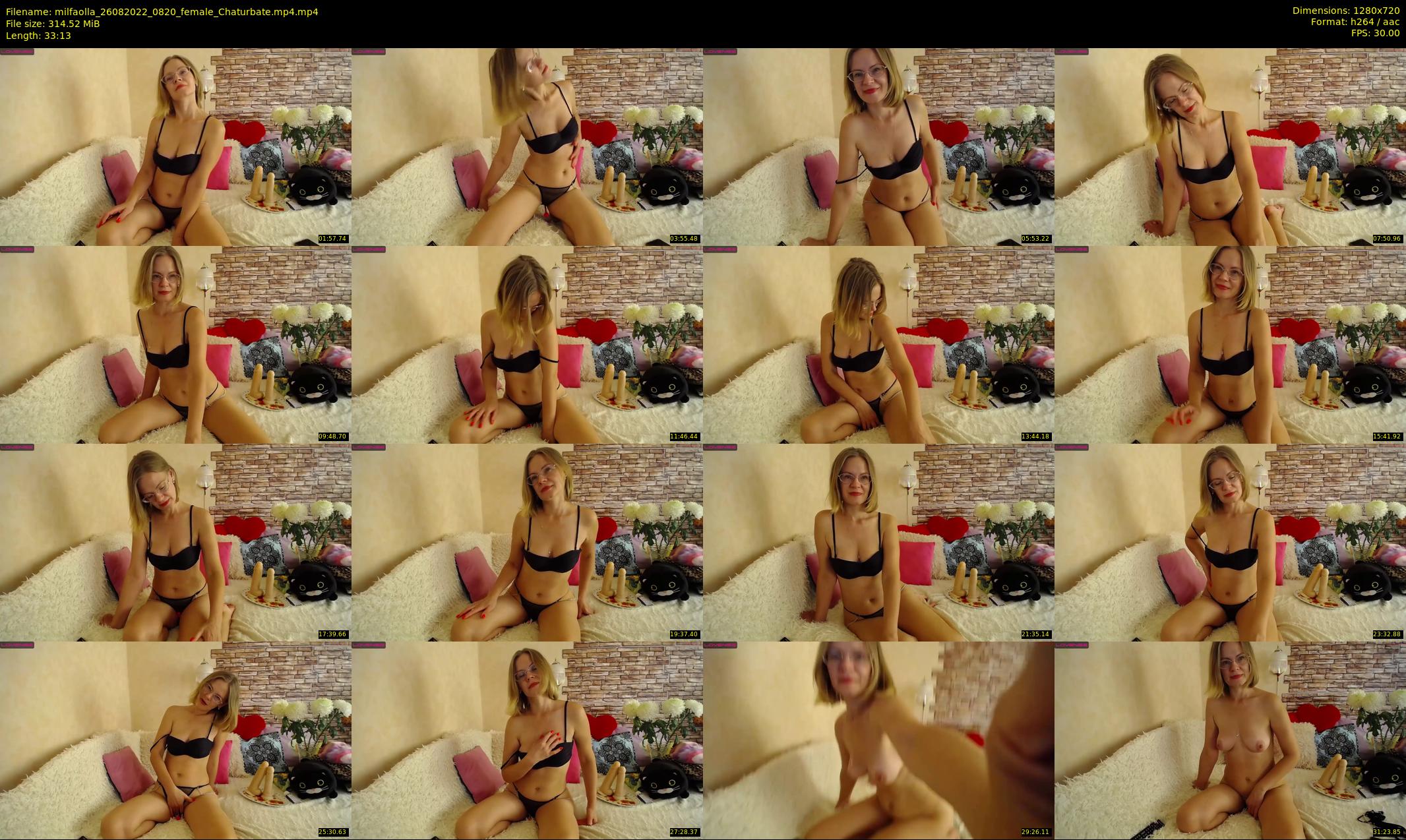 milfaolla — 34 minute Chaturbate female cam show recording, 720p, Aug 26, 2022