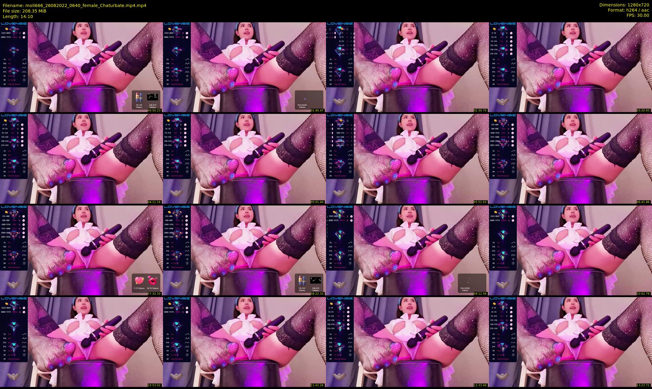 moli666 — 15 minute Chaturbate female cam show recording, 720p, Aug 26, 2022