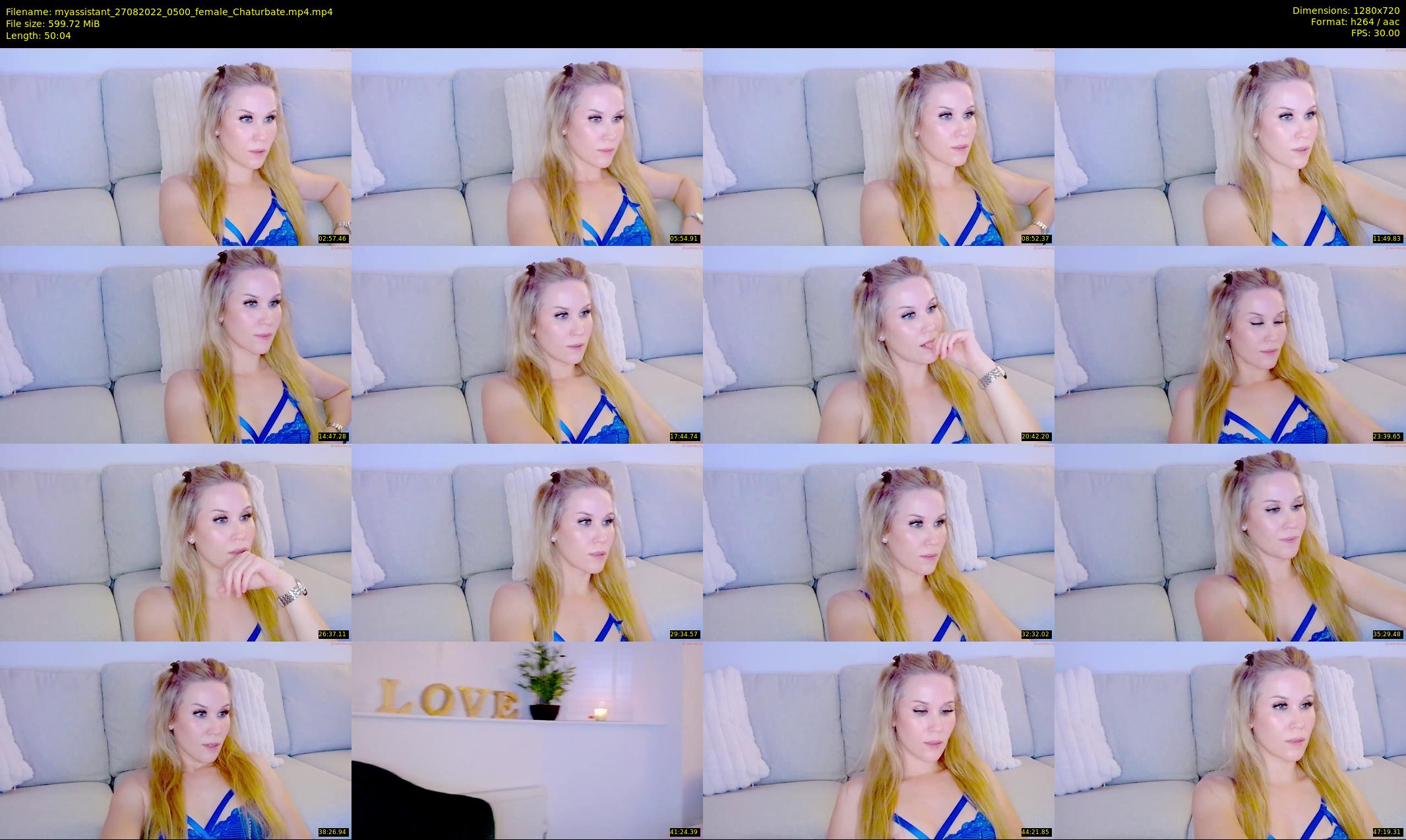 myassistant — 51 minute Chaturbate female cam show recording, 720p, Aug 27, 2022