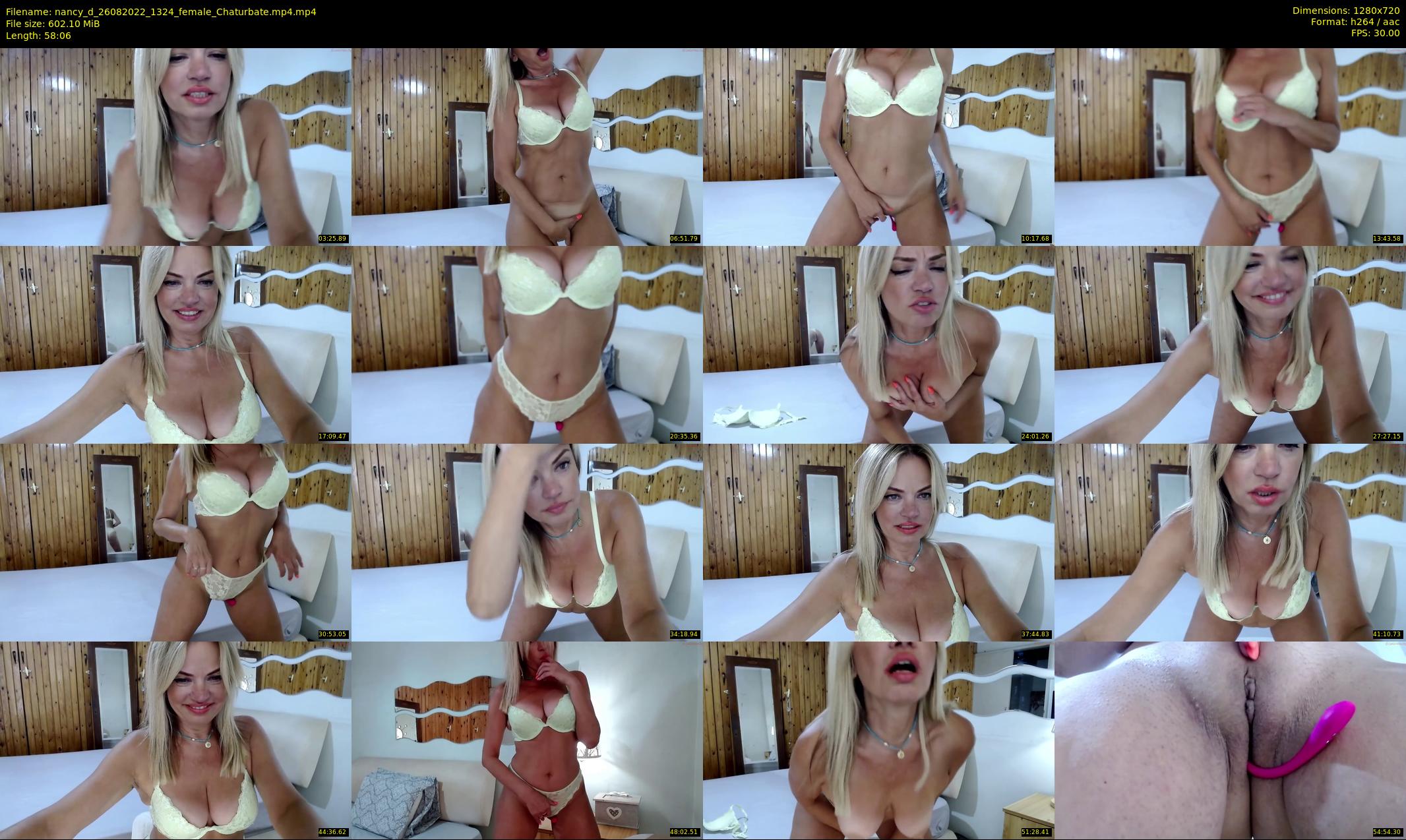 nancy_d — 59 minute Chaturbate female cam show recording, 720p, Aug 26, 2022