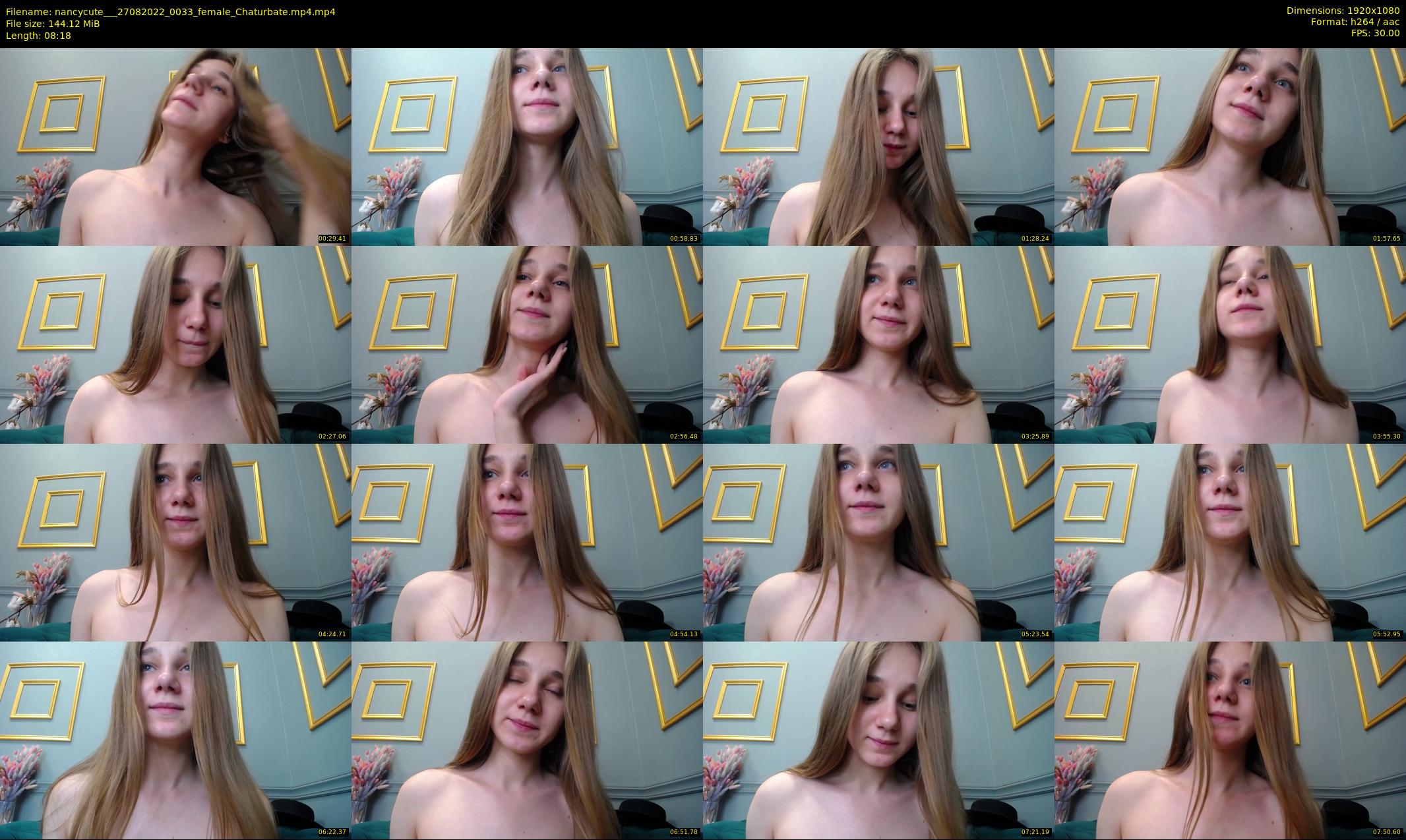 nancycute__ — 9 minute Chaturbate female cam show recording, 1080p, Aug 27, 2022