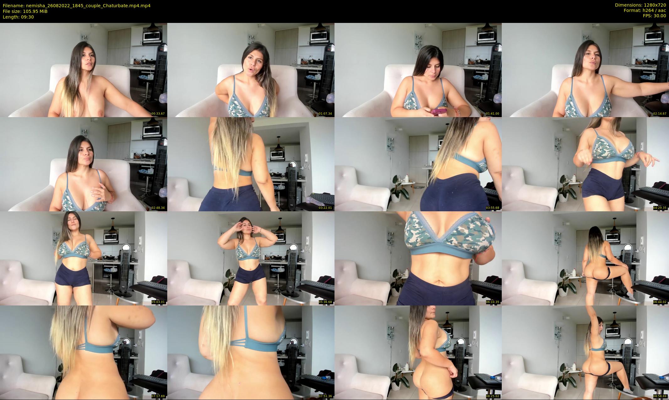 nemisha — 10 minute Chaturbate female cam show recording, 720p, Aug 26, 2022