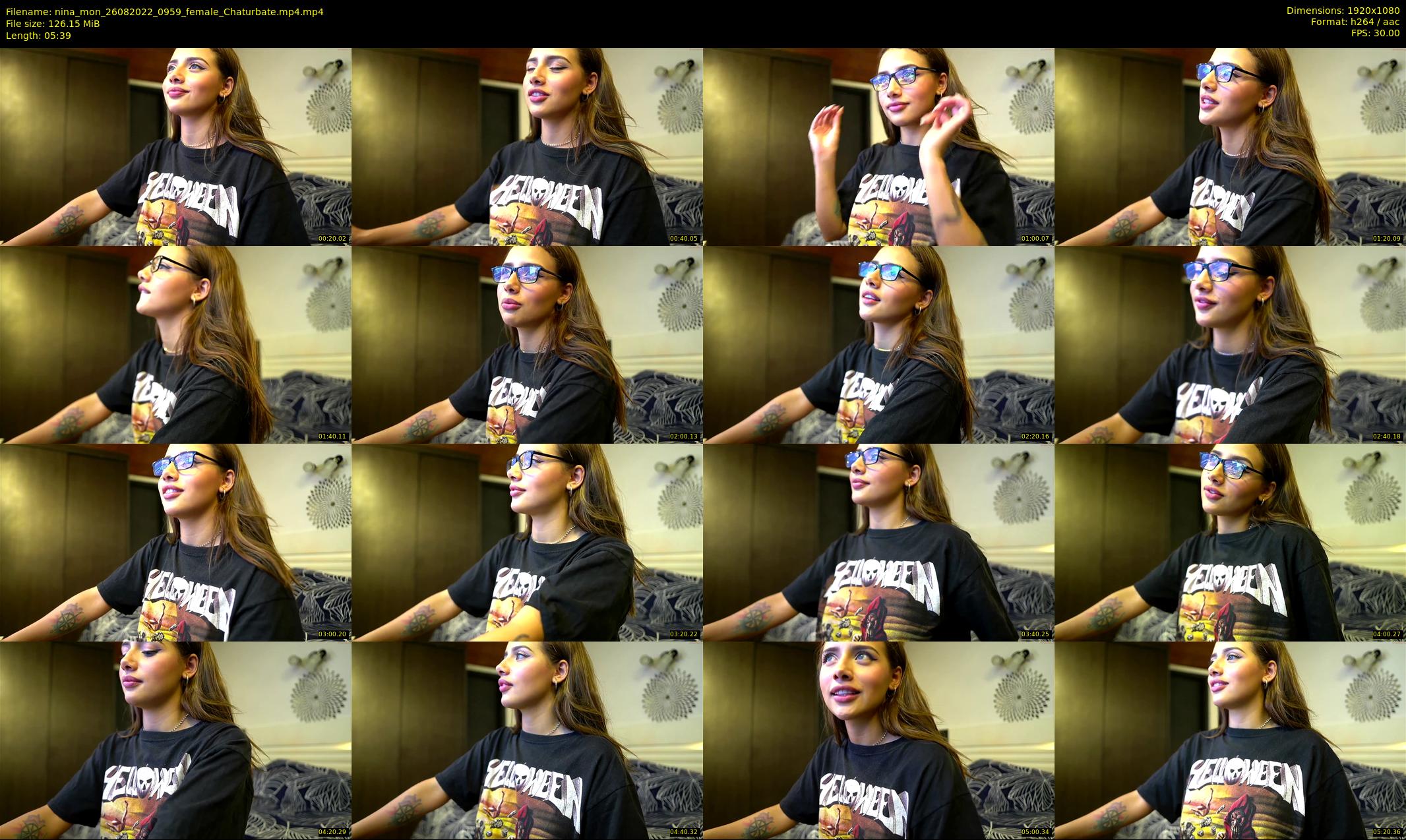 nina_mon — 6 minute Chaturbate female cam show recording, 1080p, Aug 26, 2022