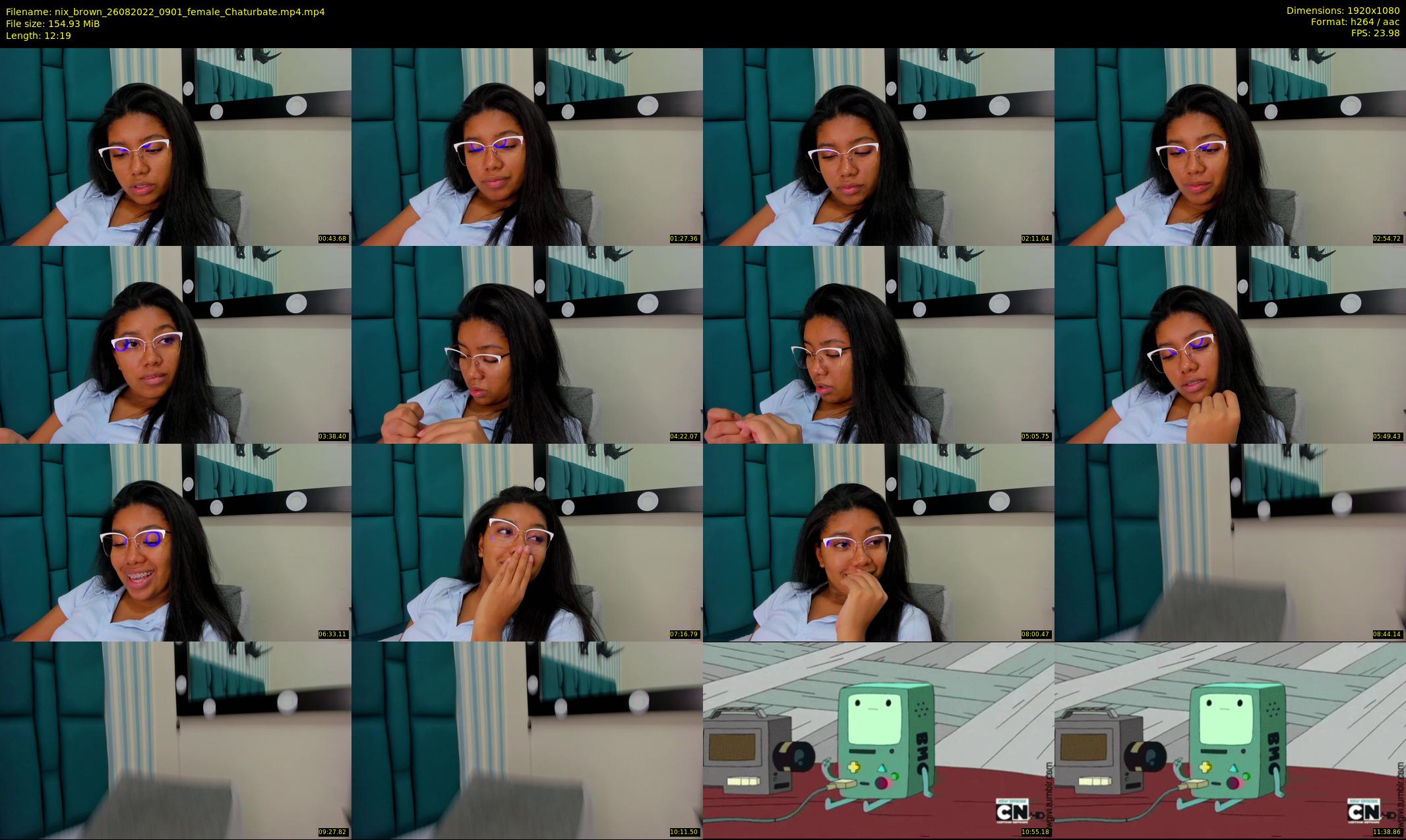 nix_brown — 13 minute Chaturbate female cam show recording, 1080p, Aug 26, 2022