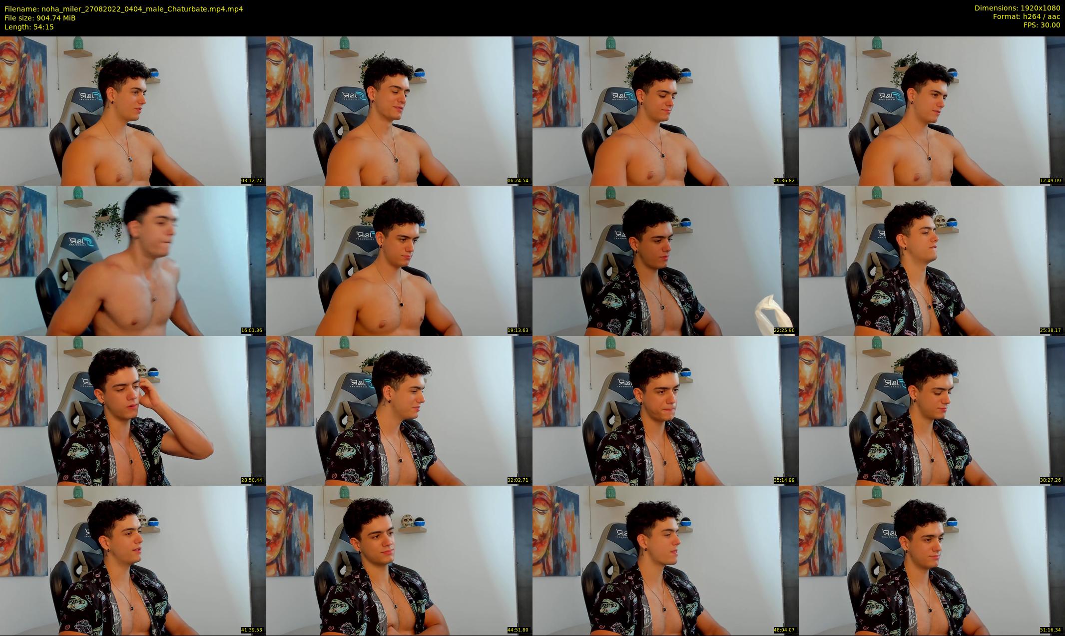 noha_miler — 55 minute Chaturbate male cam show recording, 1080p, Aug 27, 2022
