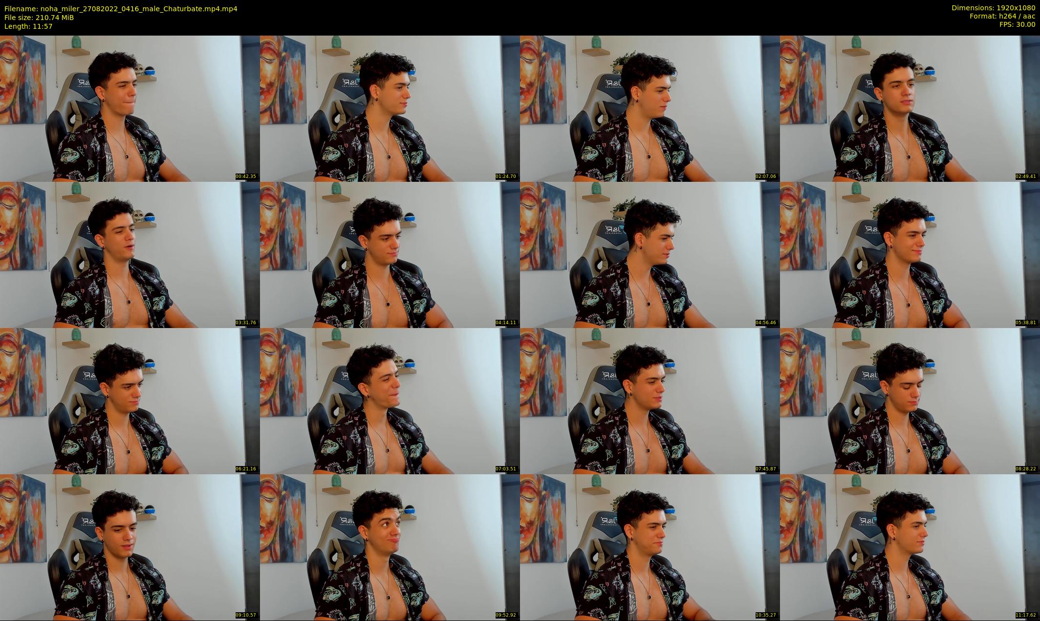 noha_miler — 12 minute Chaturbate male cam show recording, 1080p, Aug 27, 2022