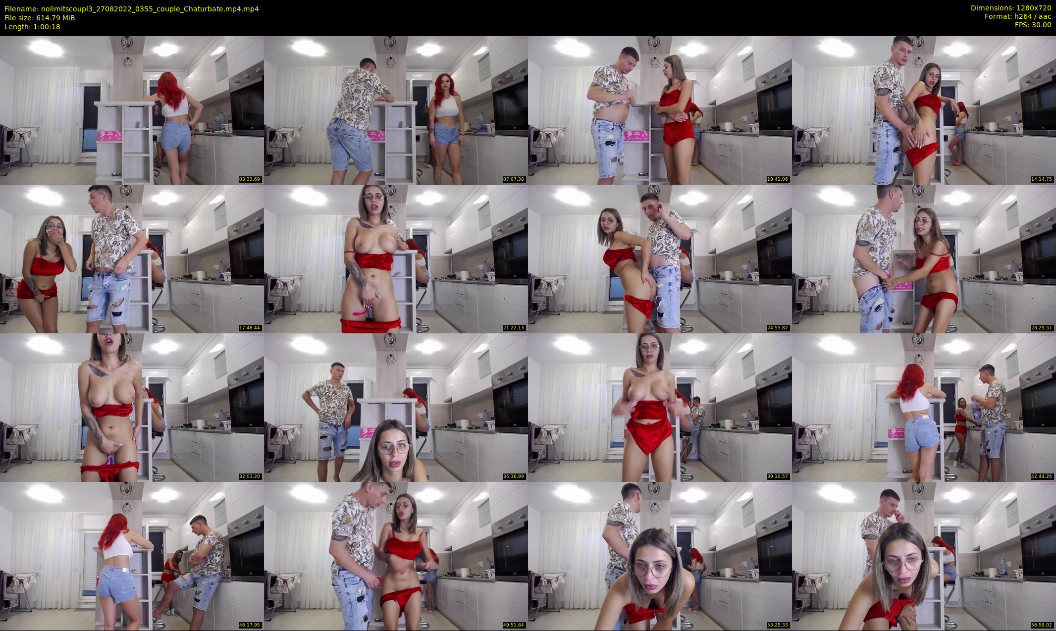 nolimitscoupl3 — 61 minute Chaturbate couple cam show recording, 720p, Aug 27, 2022