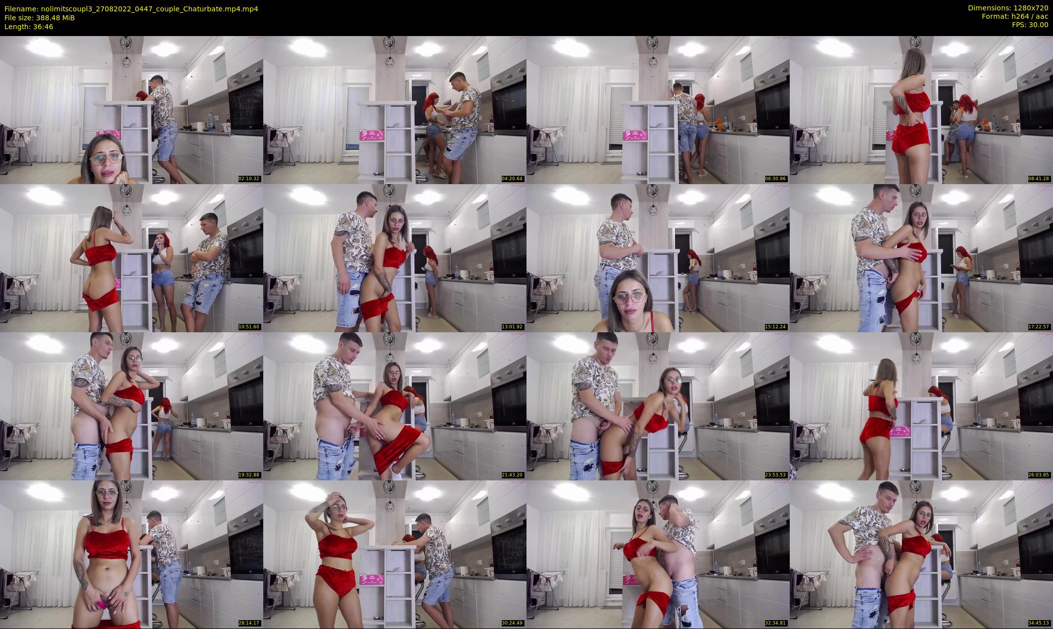nolimitscoupl3 — 37 minute Chaturbate couple cam show recording, 720p, Aug 27, 2022