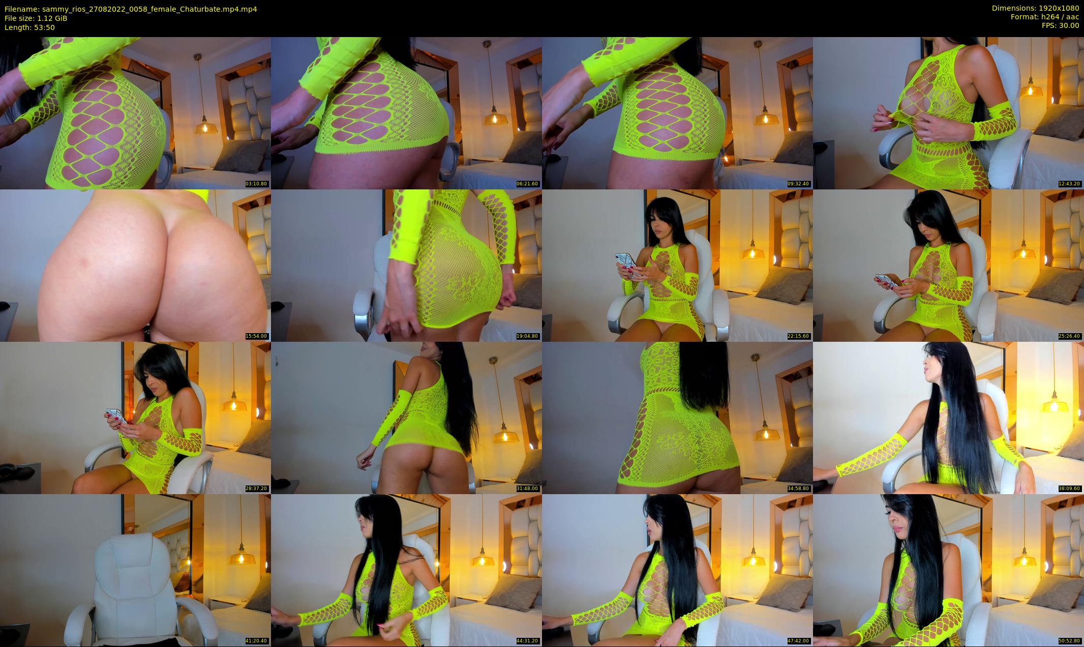 sammy_rios — 54 minute Chaturbate female cam show recording, 1080p, Aug 27, 2022