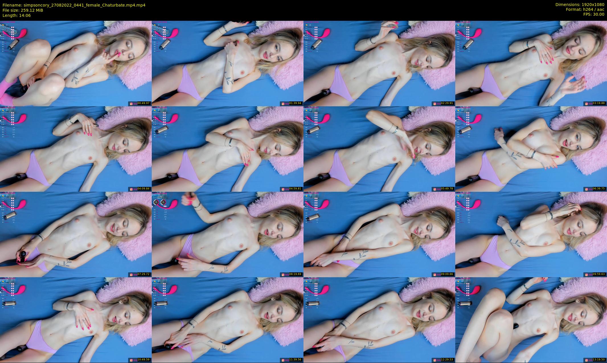 simpsoncory — 15 minute Chaturbate female cam show recording, 1080p, Aug 27, 2022