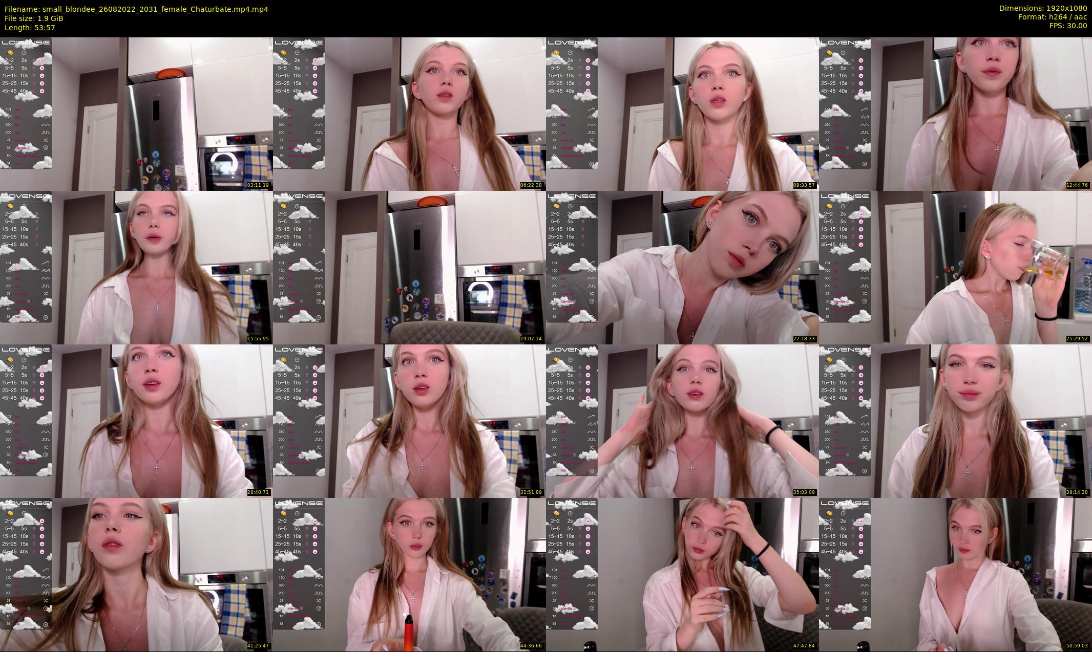 small_blondee — 54 minute Chaturbate female cam show recording, 1080p, Aug 26, 2022