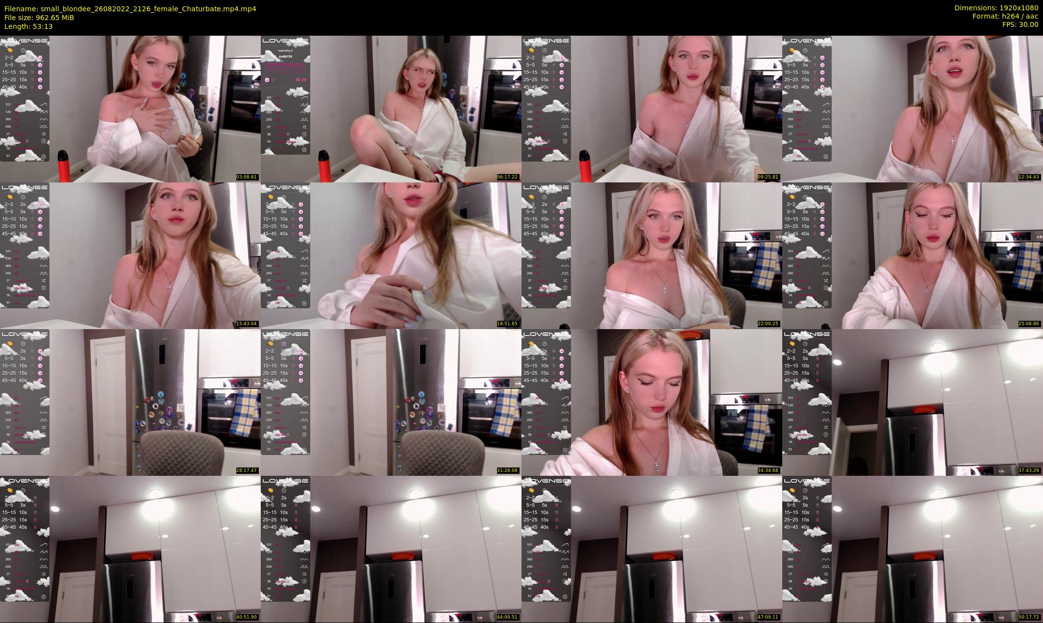 small_blondee — 54 minute Chaturbate female cam show recording, 1080p, Aug 26, 2022